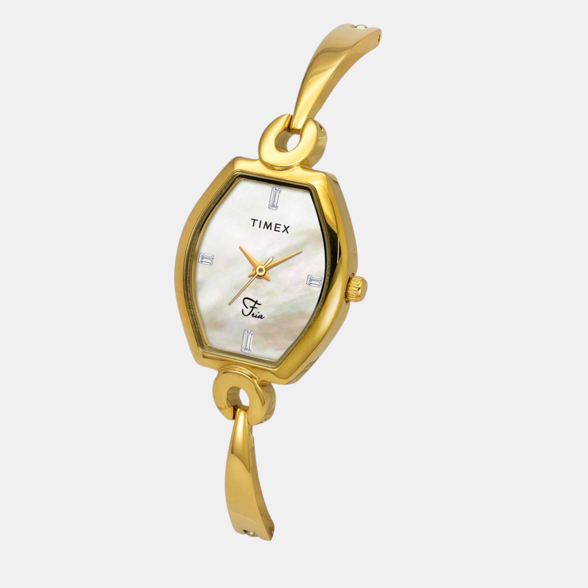 Timex Fria Women Quartz Mother Of Pearl Dial Analog Brass Watch TWEL19701 - view 2