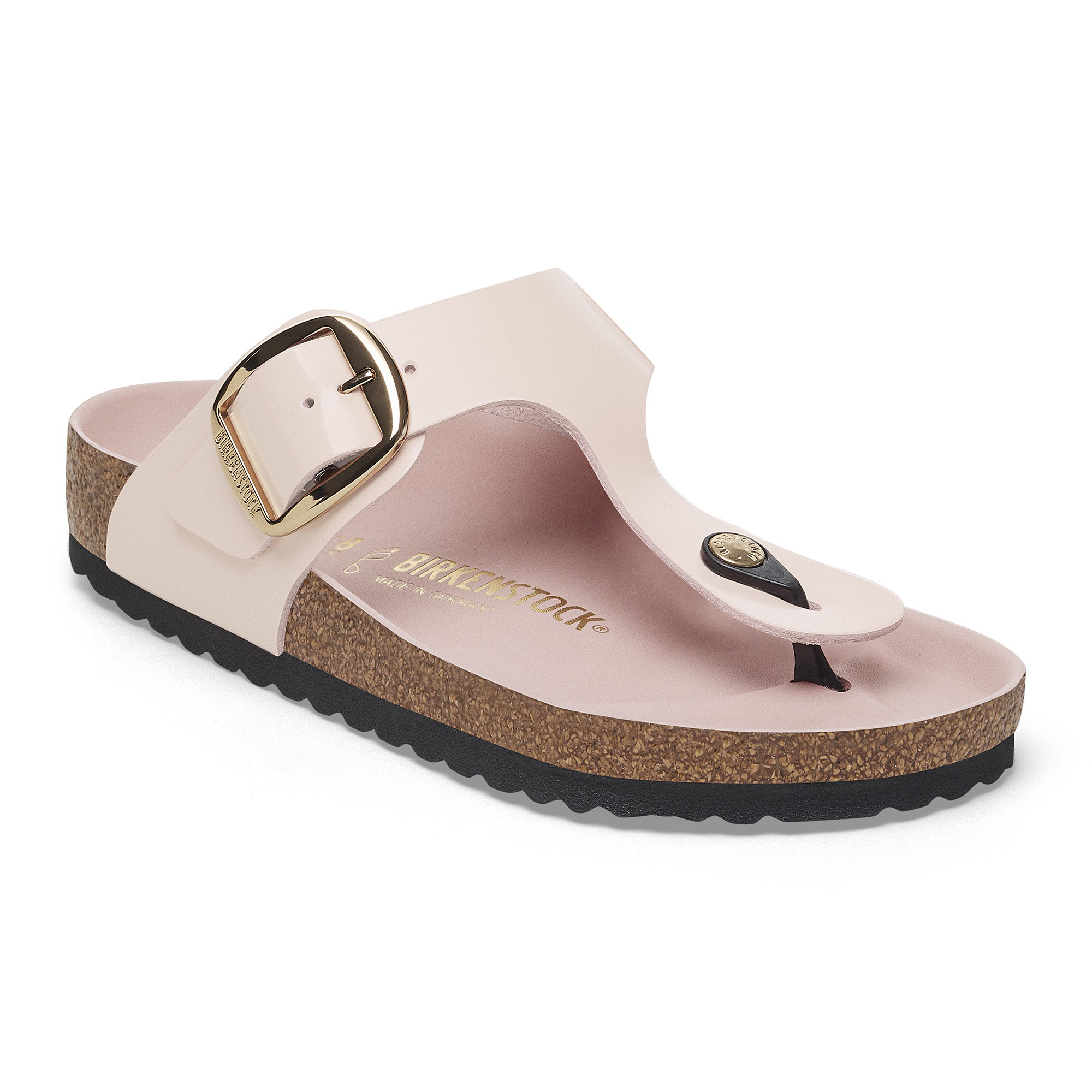 Birkenstock Gizeh Big Buckle Natural Leather Patent - view 6