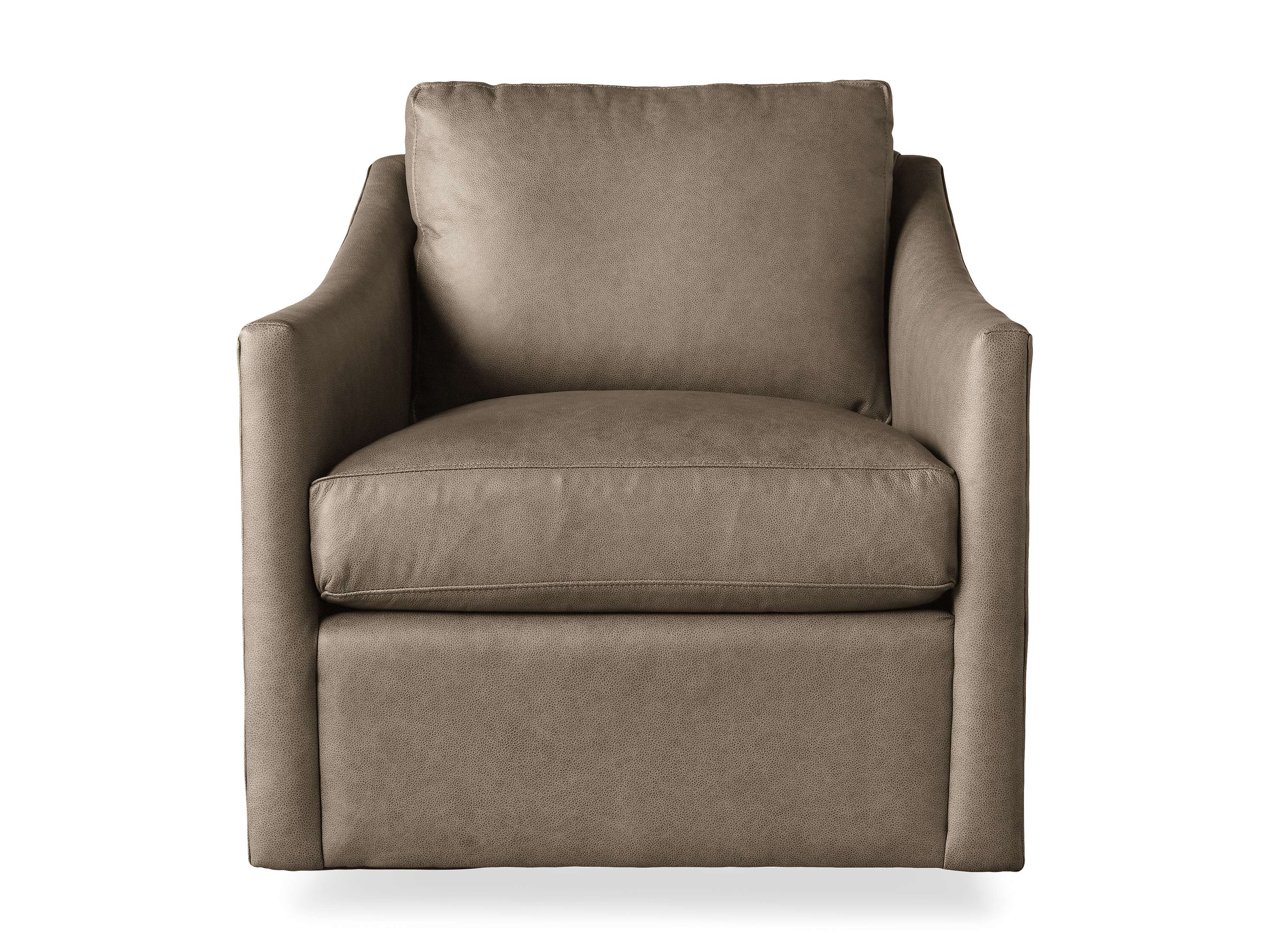 Arhaus Branson Leather Swivel Chair