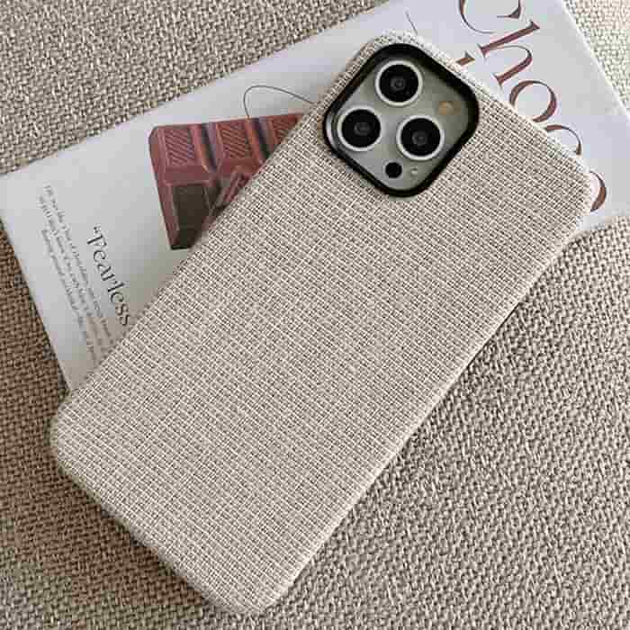 KShop iPhone 13 Fabric Case - Light Grey - view 3