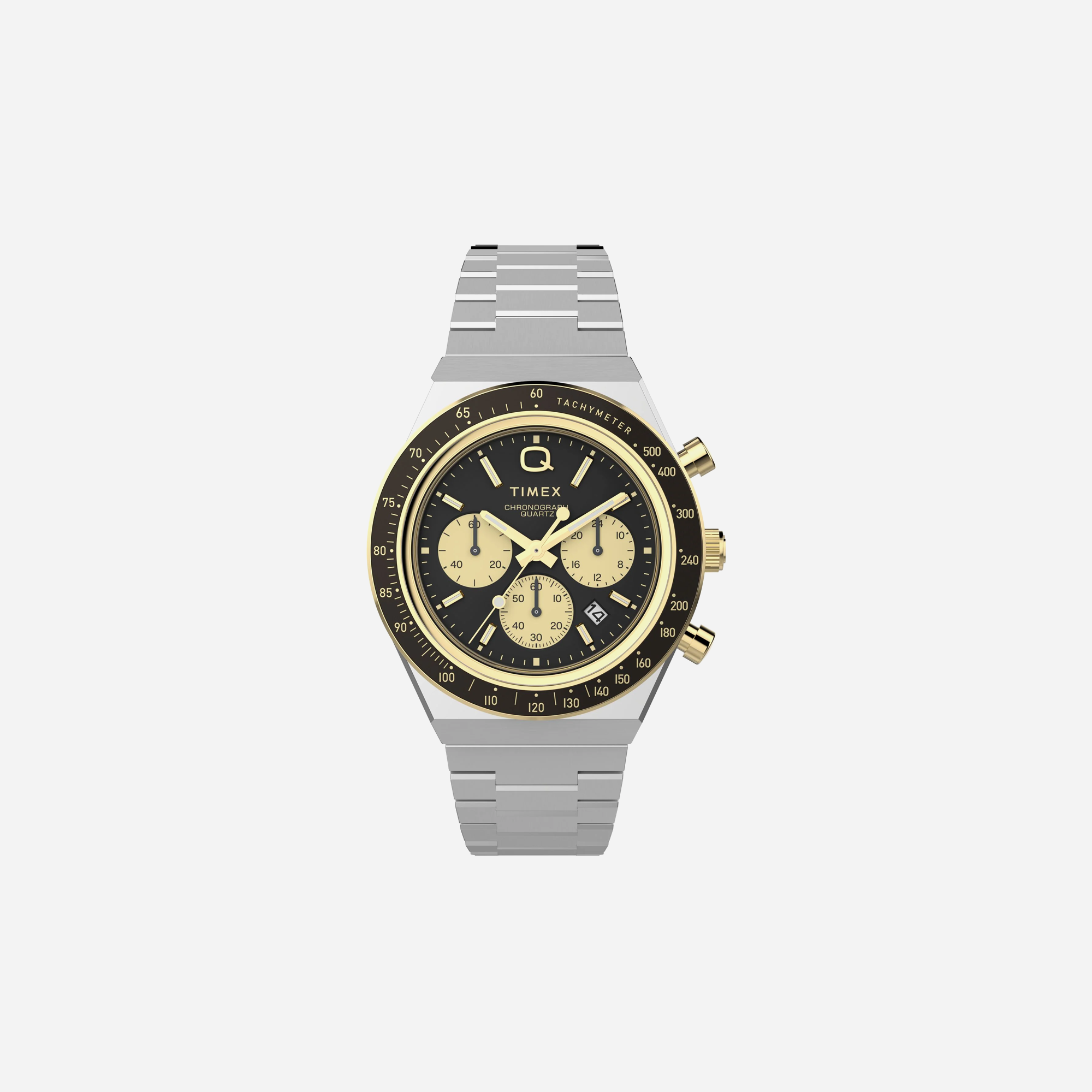 Q Timex 40mm Round Dial Analog Black Watch – Multi