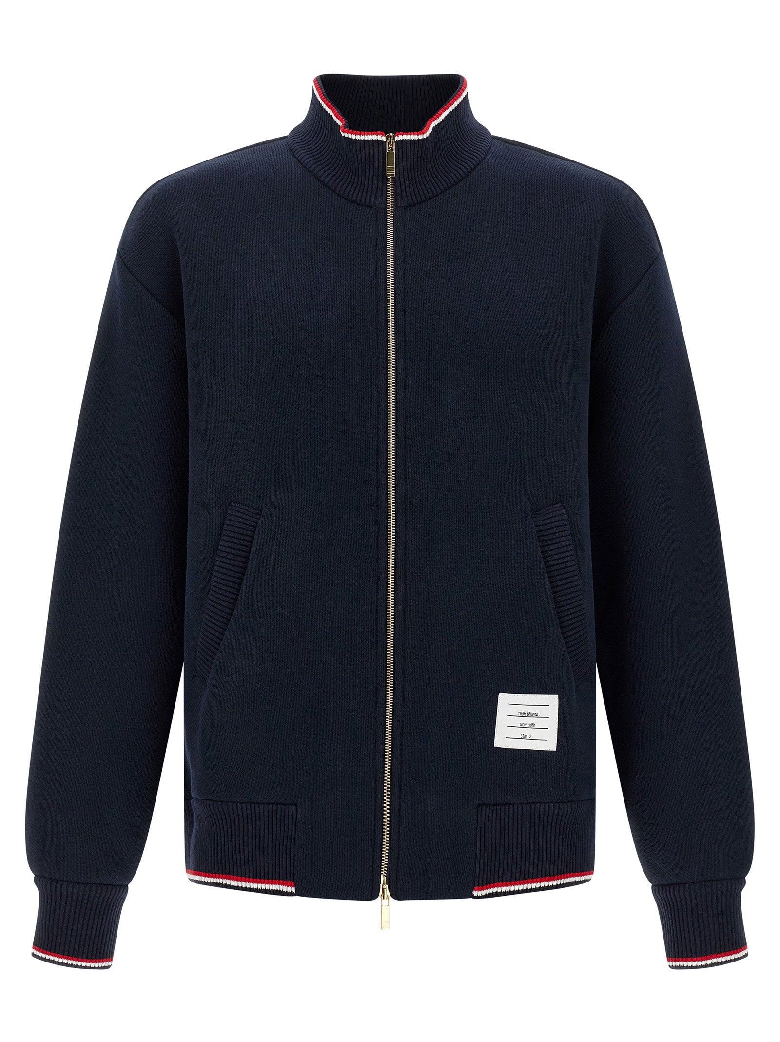 Thom Browne Rwb Piping Sweatshirt – 92% cotton, 8% polyamide