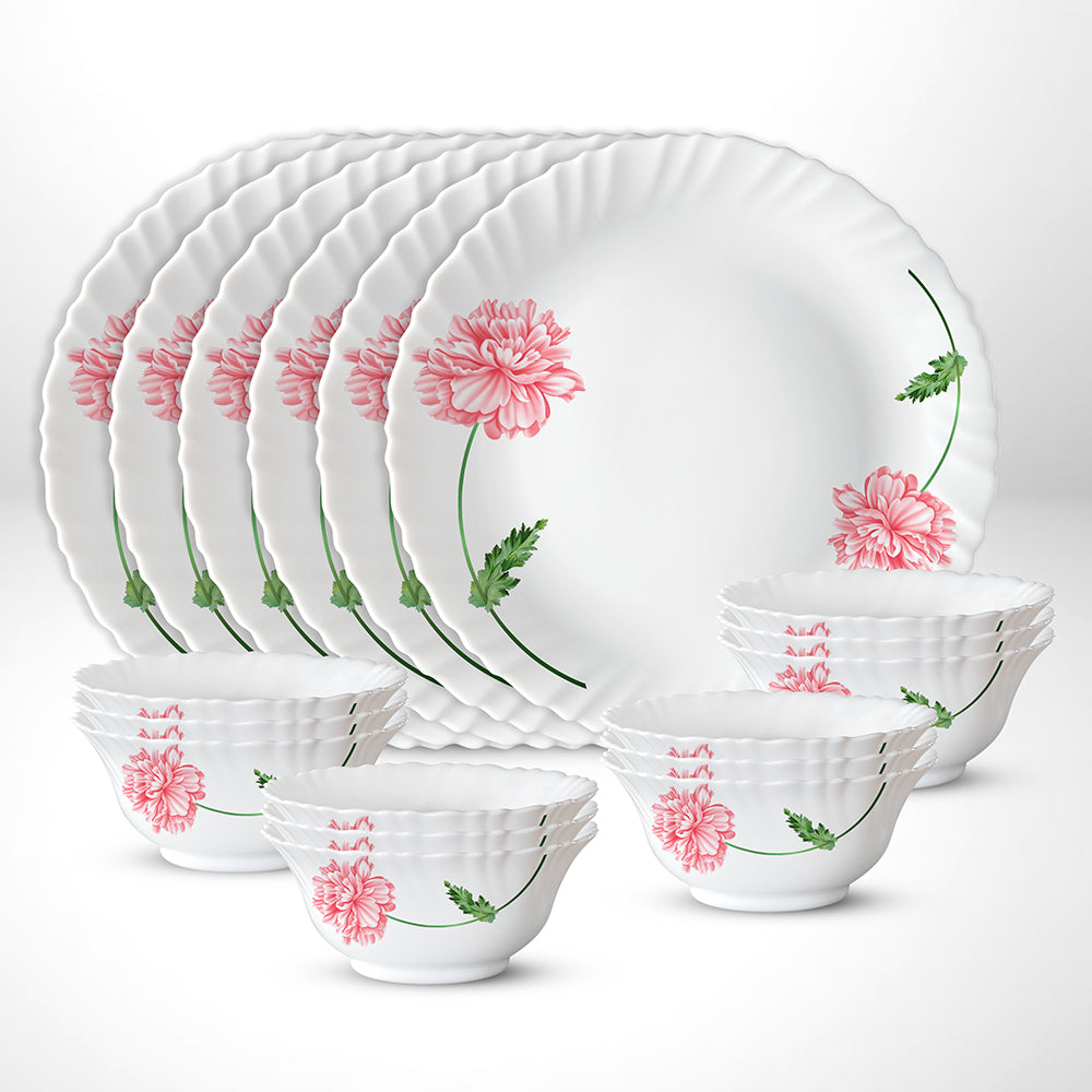 My Borosil Larah by Borosil Red Mist Thali Set