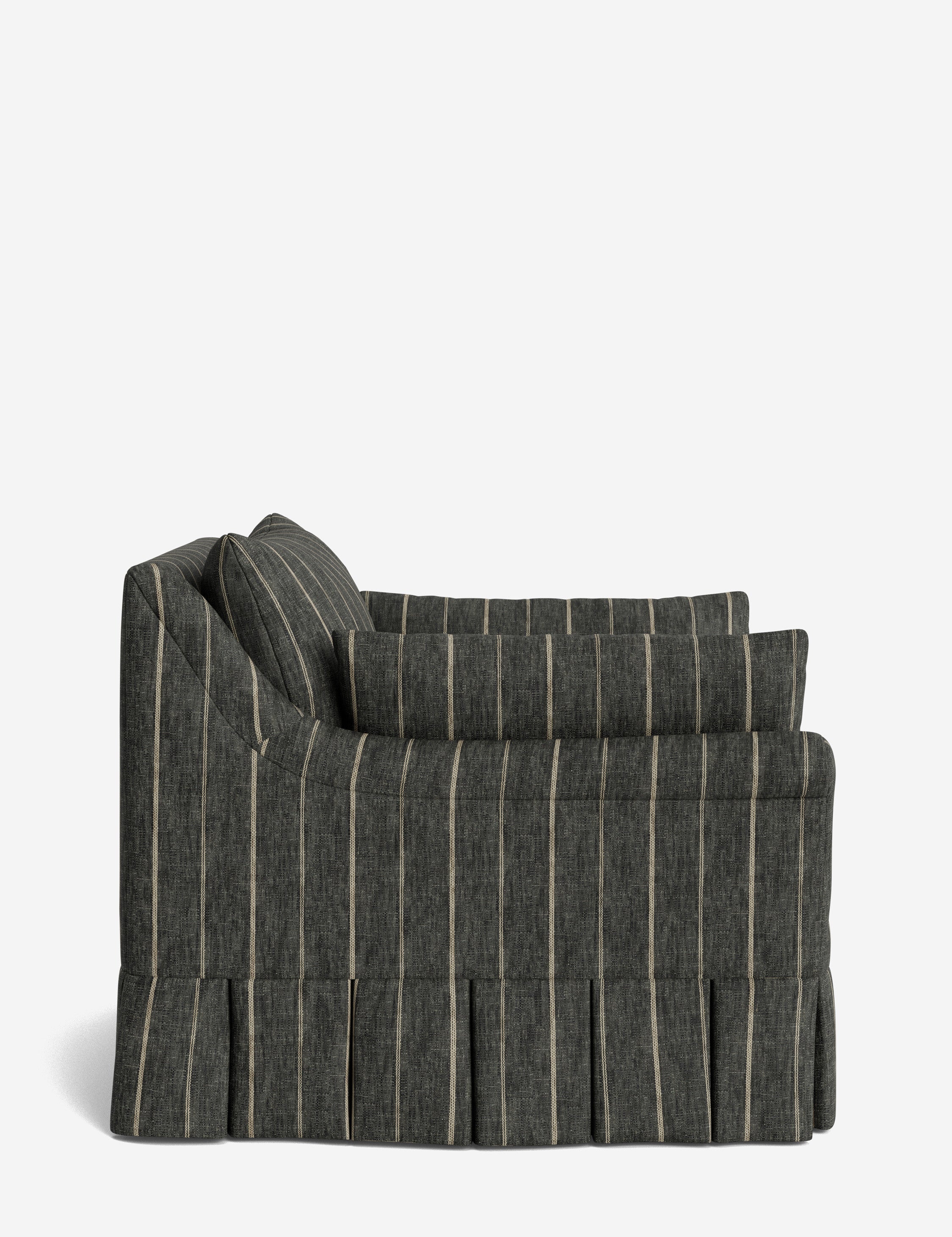 Lulu and Georgia Portola Rolled Arm Luxe Depth Pleated Chair - view 167