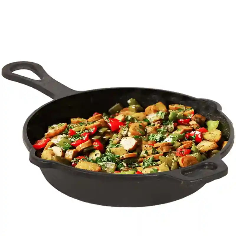 The Indus Valley CASTrong Cast Iron Fry Pan/Skillet,Pre-seasoned, Nonstick, 100% Pure, Toxin-free, Induction, 23cm, 1.4L, 2.4kg - view 15