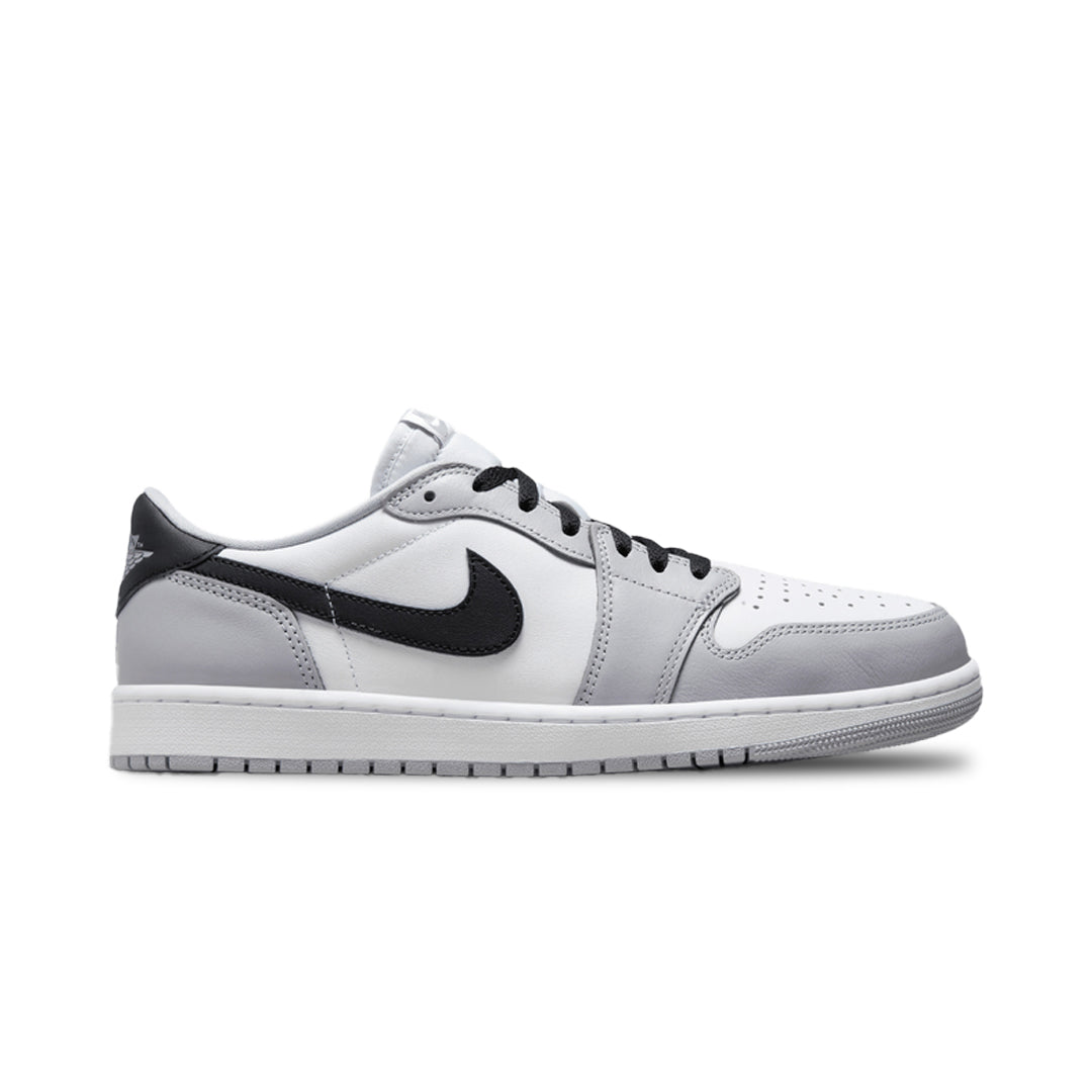 Kicks Machine Air Jordan 1 Low White/ Black Wolf Grey Sale