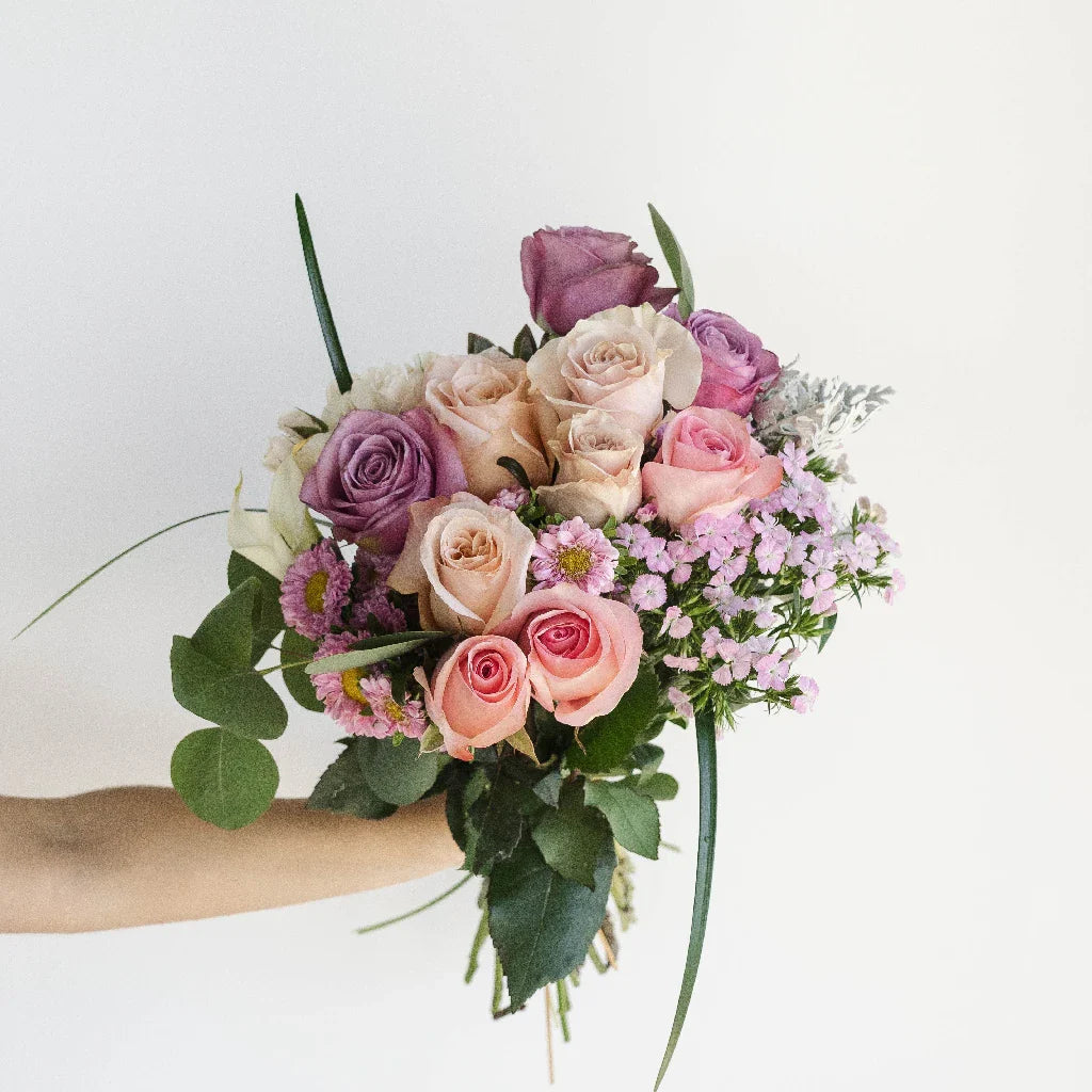 FiftyFlowers Purple Pastels Flower Bouquet
