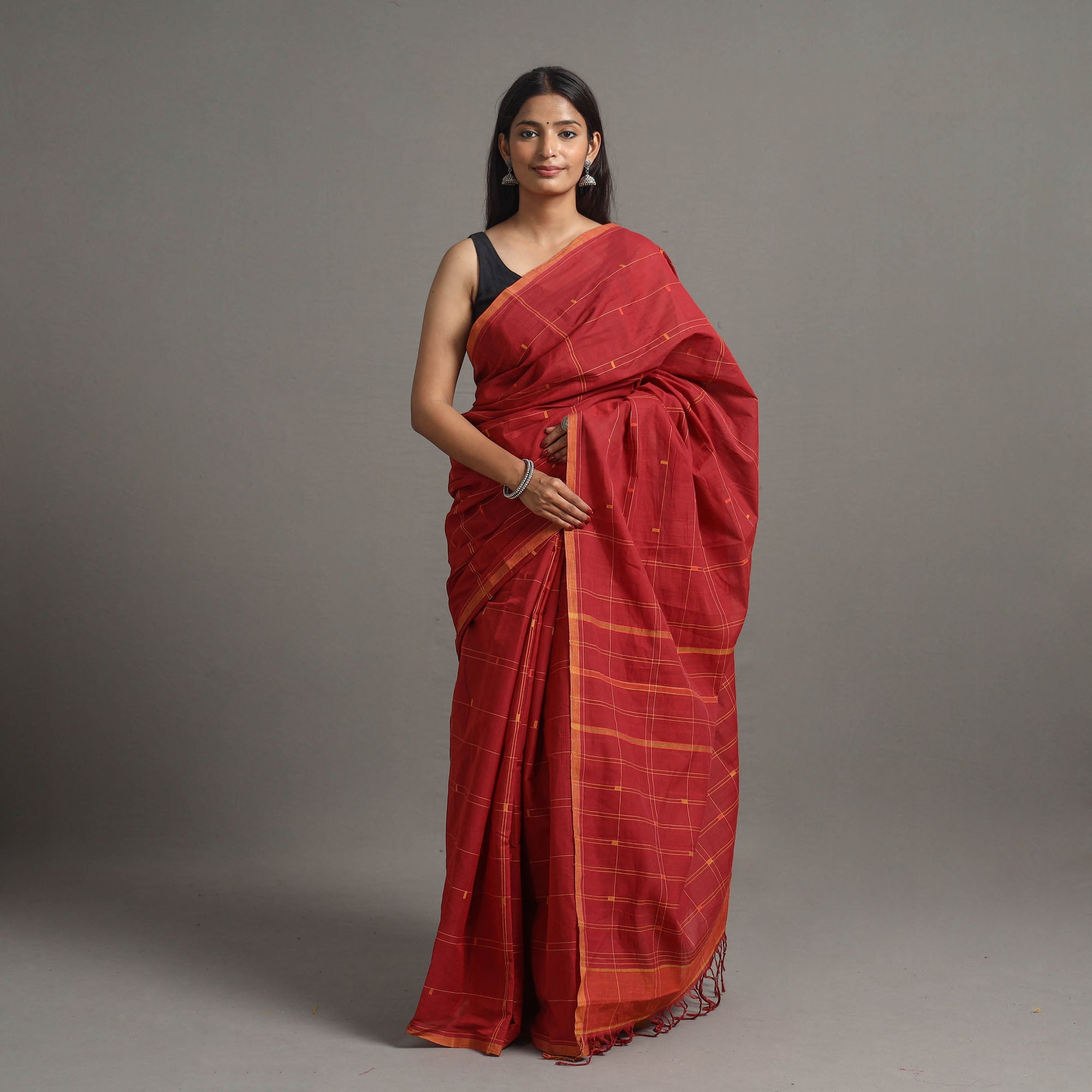 CHITRIKA Jamdani Cotton Handloom Saree 54 – Women's