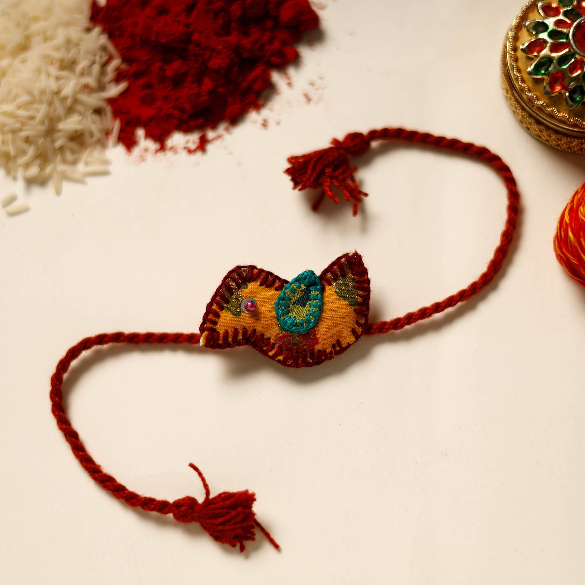 JAN SANDESH Bird - Handmade Threadwork Kids Rakhi 19