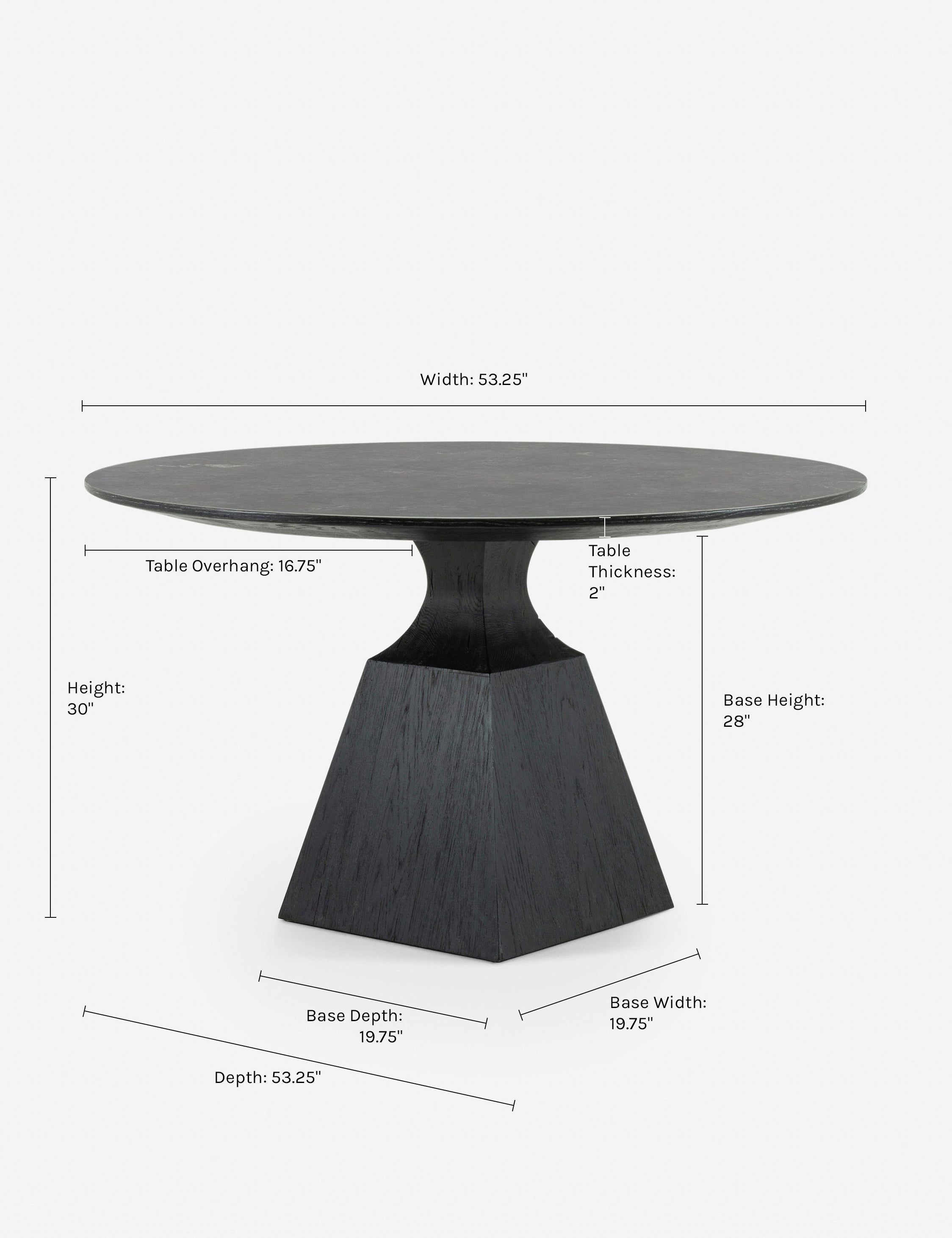 Lulu and Georgia Shanay Round Dining Table – Bluestone - view 4