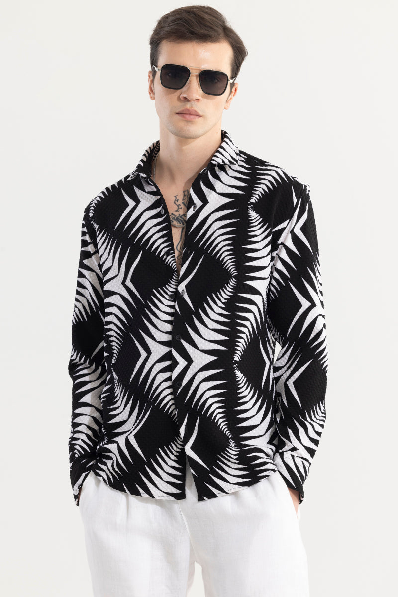 SNITCH Arrow Wave Black Shirt