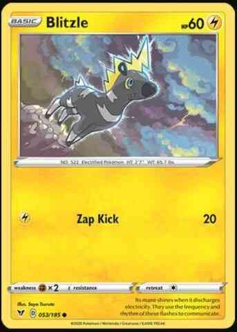 Common swsh4-053 reverse – Pokémon Blitzle - 053/185 - Common [swsh4-053] [Reverse Holo]
