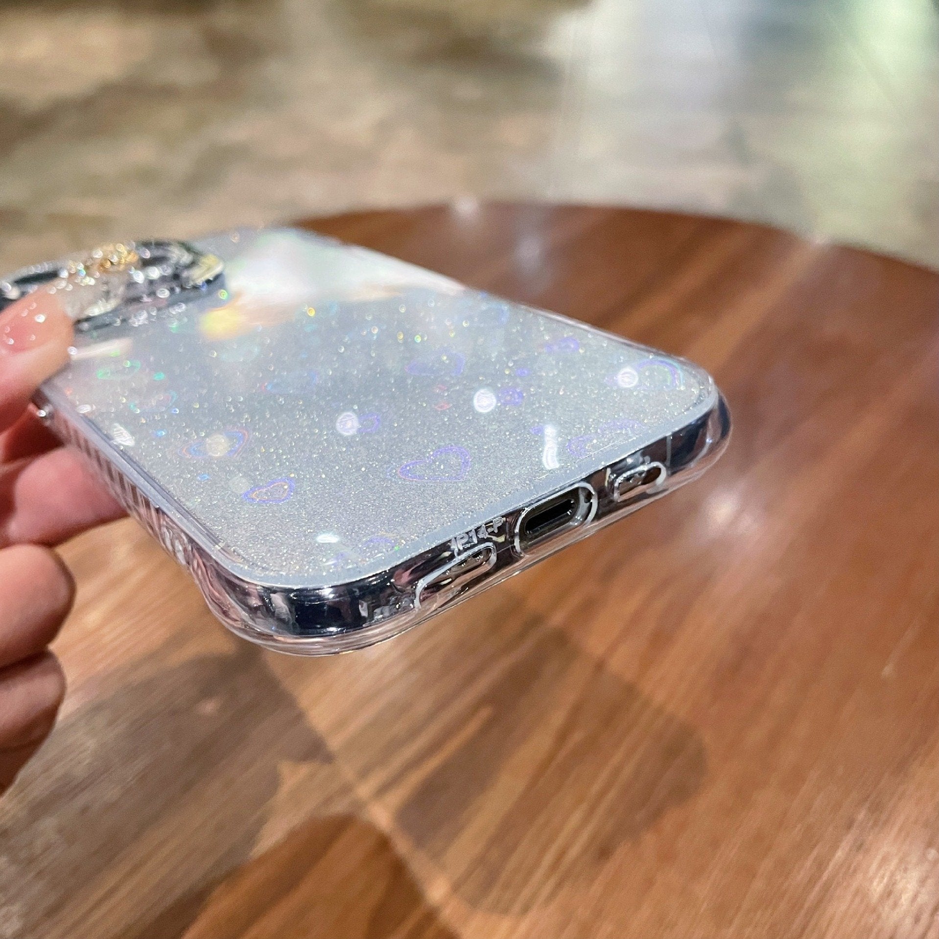 Peeperly Laser Love Shell Glitter Case – No Color - view 6