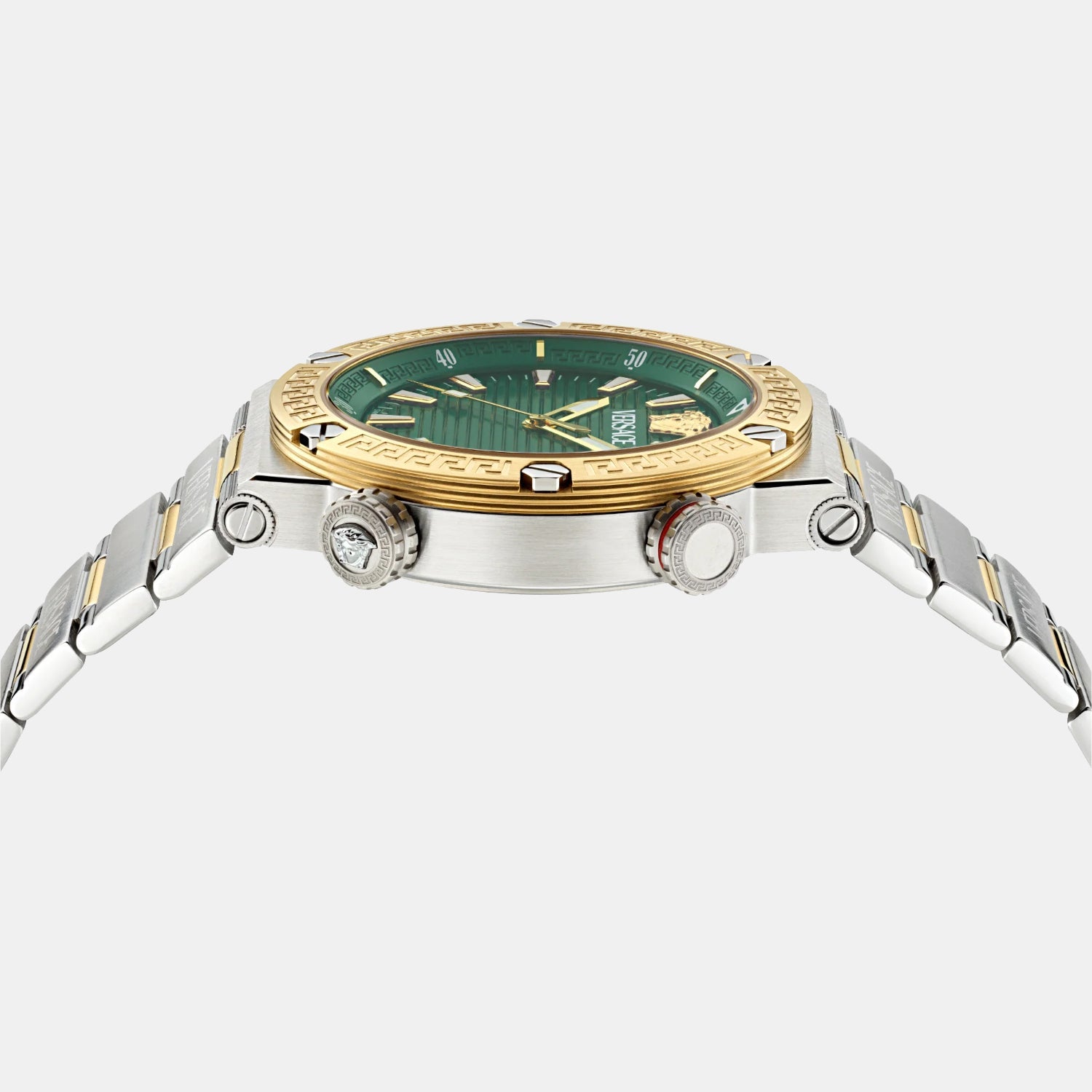 Versace Greca Logo Diver Men Quartz Green Dial Analog Stainless Steel Watch VE8G00524 - view 2