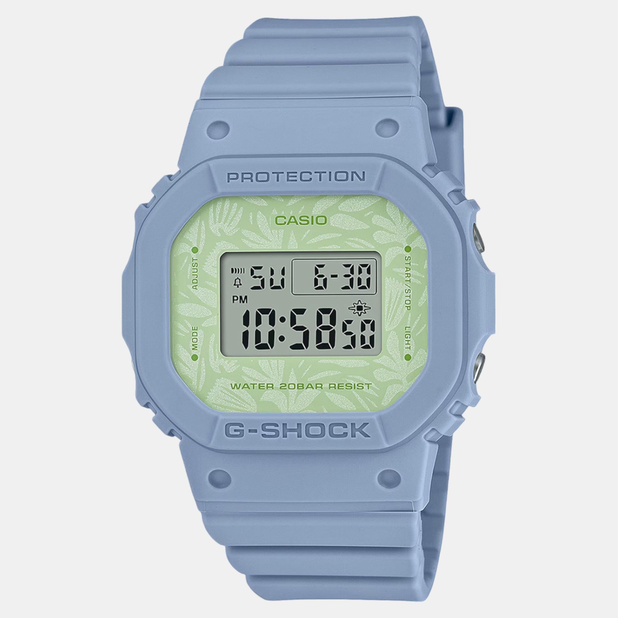 Casio G-Shock Women Quartz Green Dial Digital Resin Watch G1501