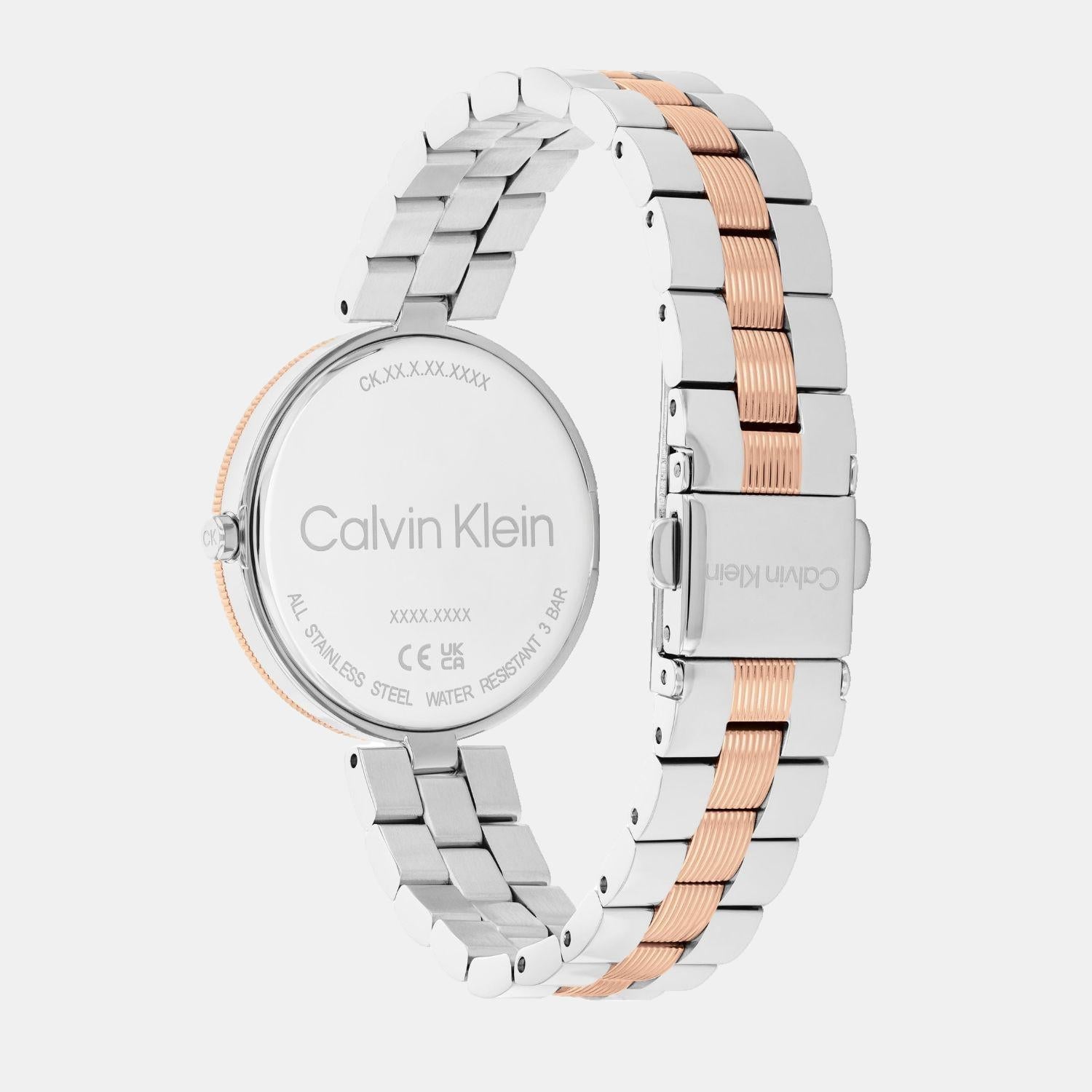 Calvin Klein Gleam Women Quartz Silver & White Dial Analog Stainless Steel Watch 25100040 - view 3