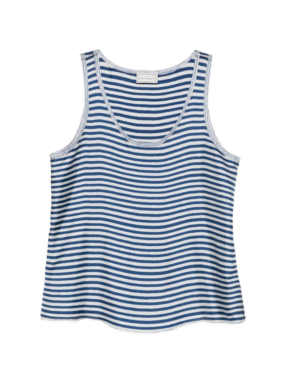 Pierre Louis Mascia Striped silk tank top – SILK 100%