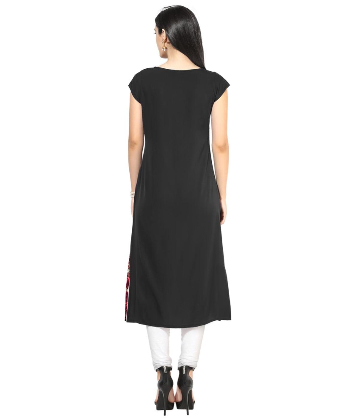 Peachmode Seller Cream Colored Casual Floral Print Kurti - view 5