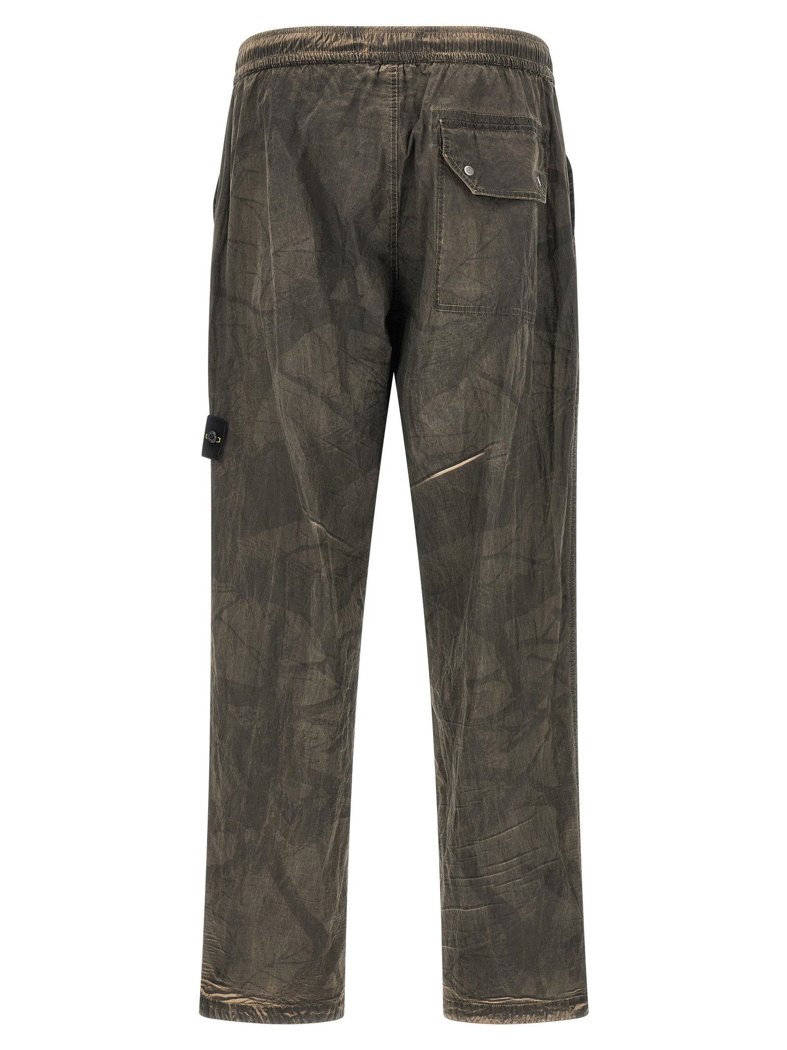 Stone Island Printed Pants With Logo Badge – 100% polyamide - view 2