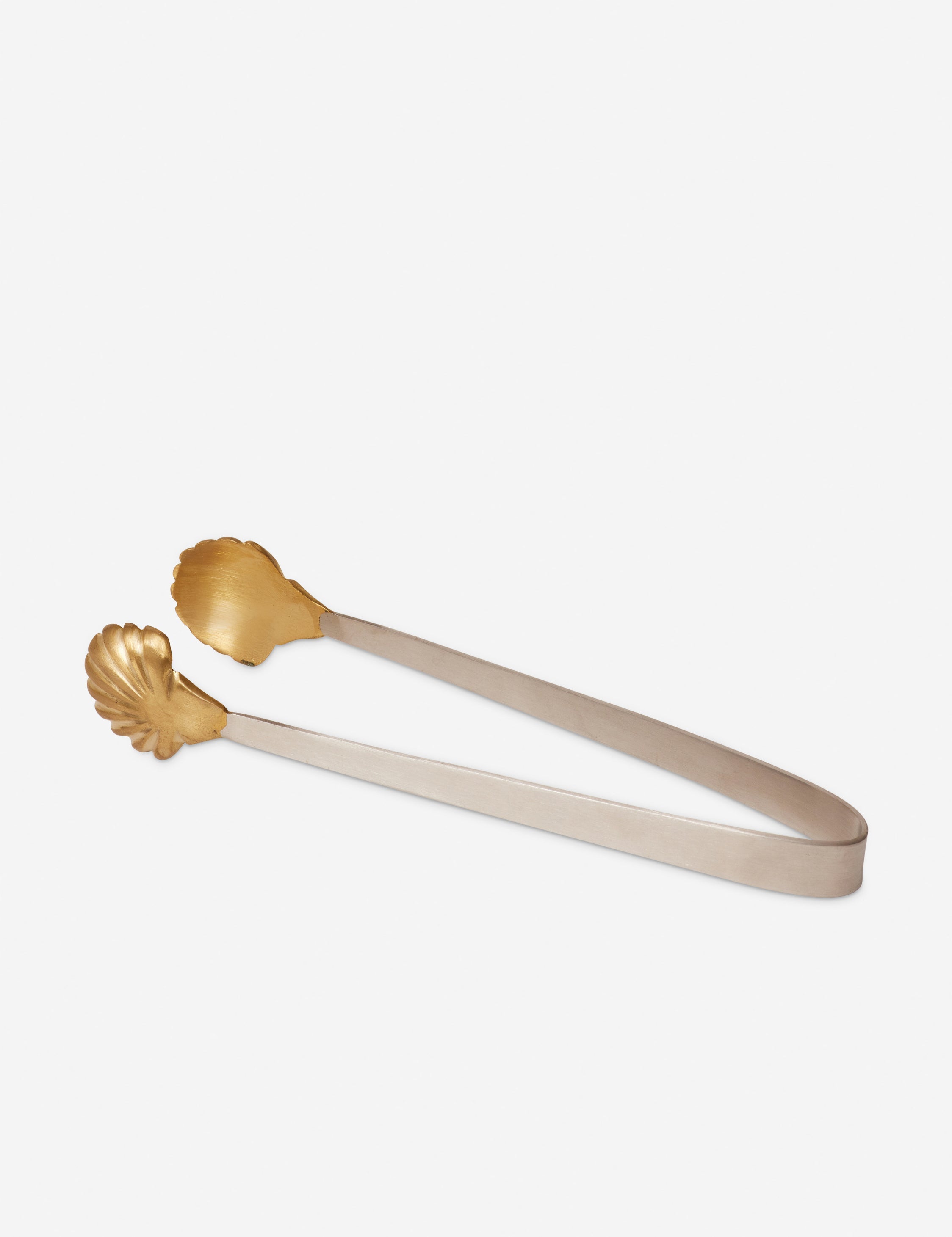 Lulu and Georgia Seashell Tongs by Fleck – Gold