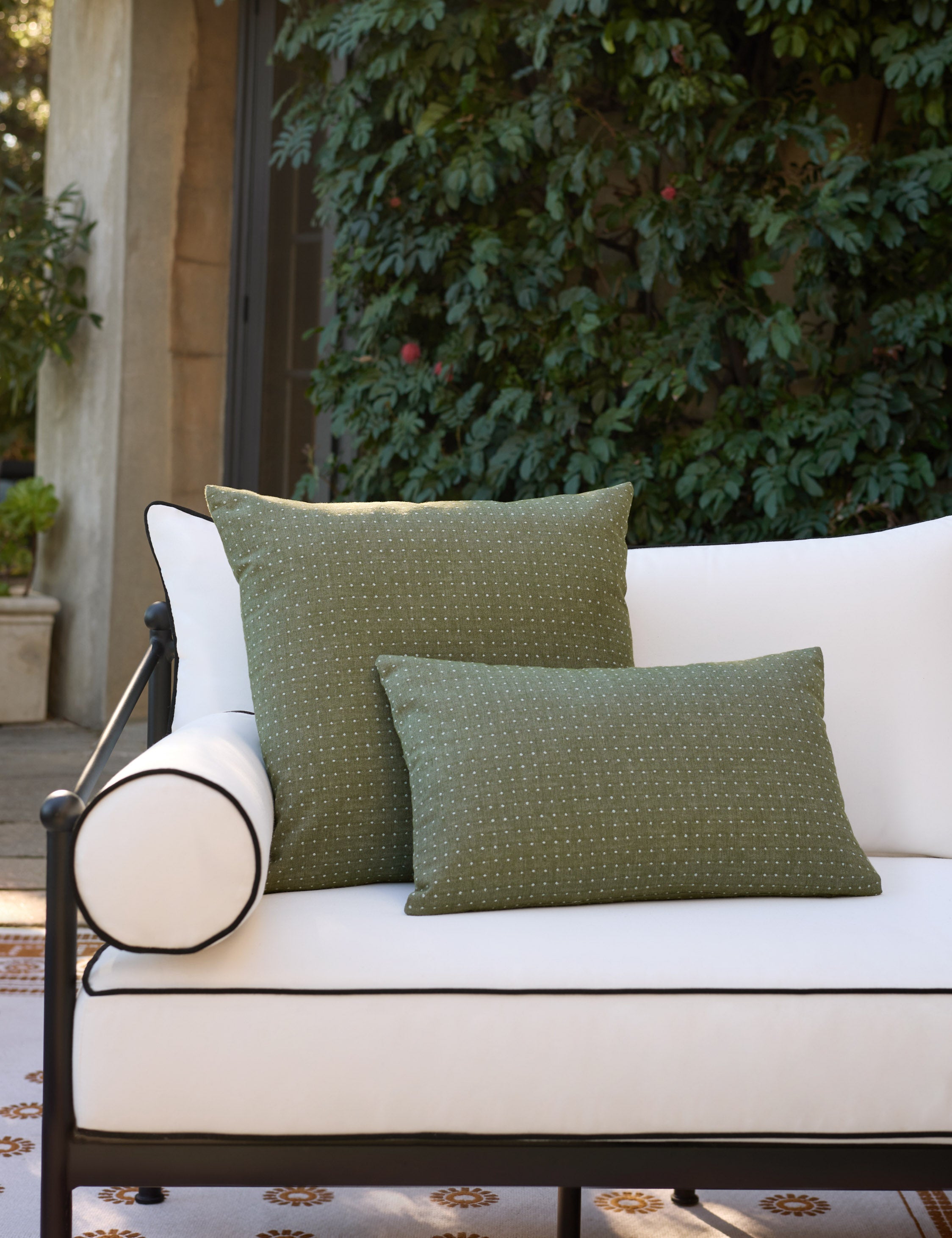 Antigny Indoor / Outdoor Dot Pillow by Sunbrella for Lulu and Georgia - view 2
