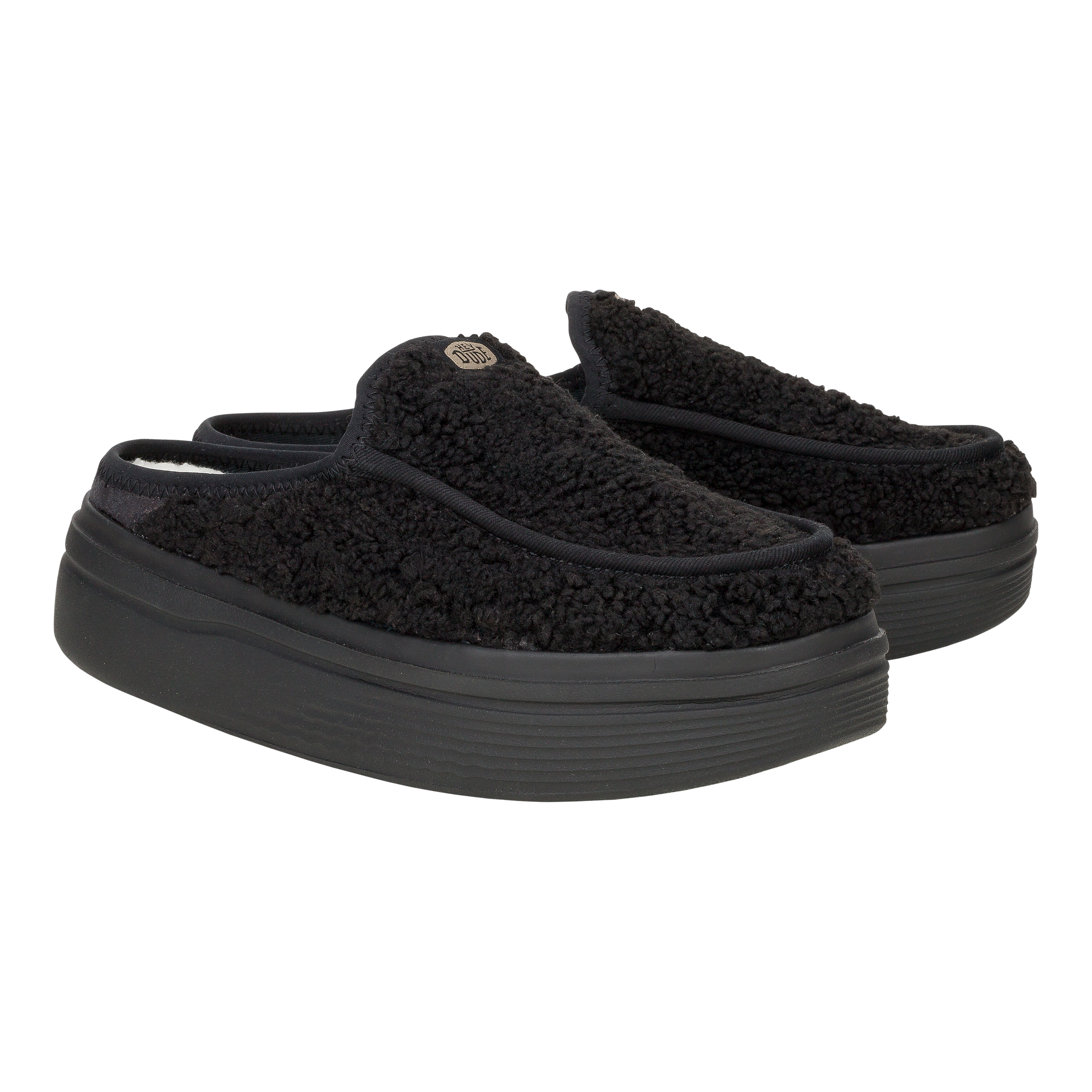 HEYDUDE shoes Austin Lift Cozy - Black – Women's - view 2