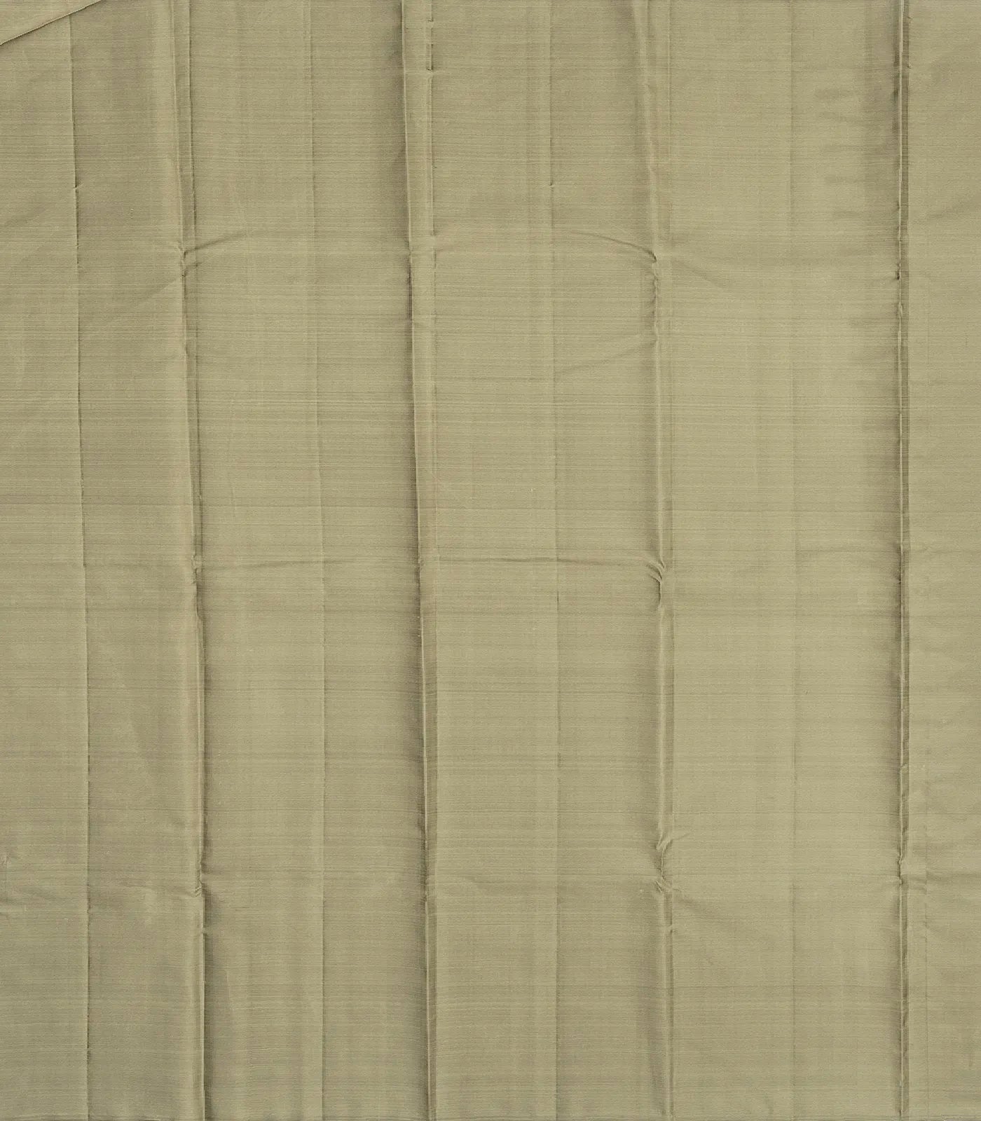 RmKV Grey Handloom Kanchipuram Silk Saree With Zari Stripes - view 4