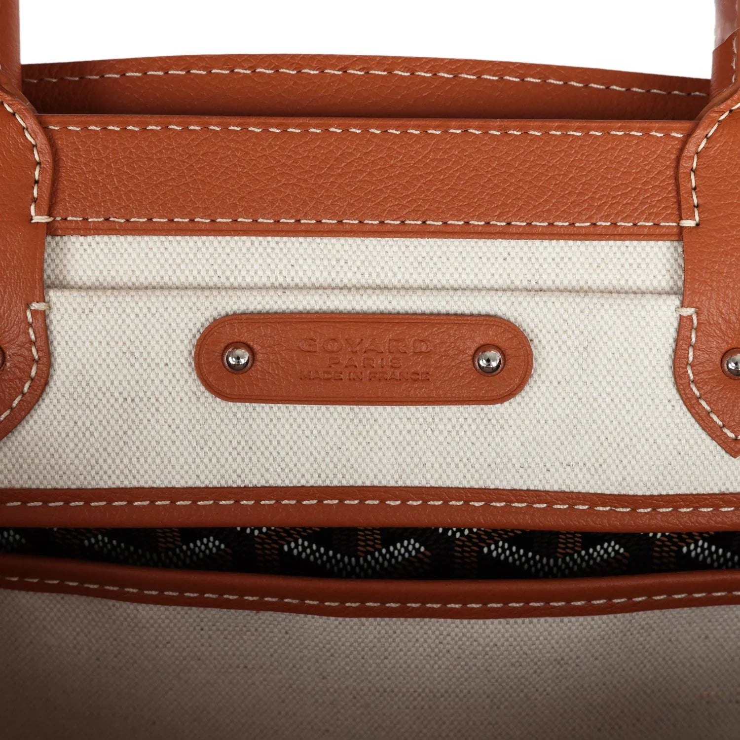 Cop Underdog Goyard Saigon Tote Black & Brown Goyardine Canvas Palladium Hardware - view 7