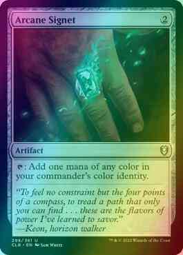 Arcane signet 298 – Magic Arcane Signet [298] [Commander Legends: Battle for Baldur's Gate] [Foil]