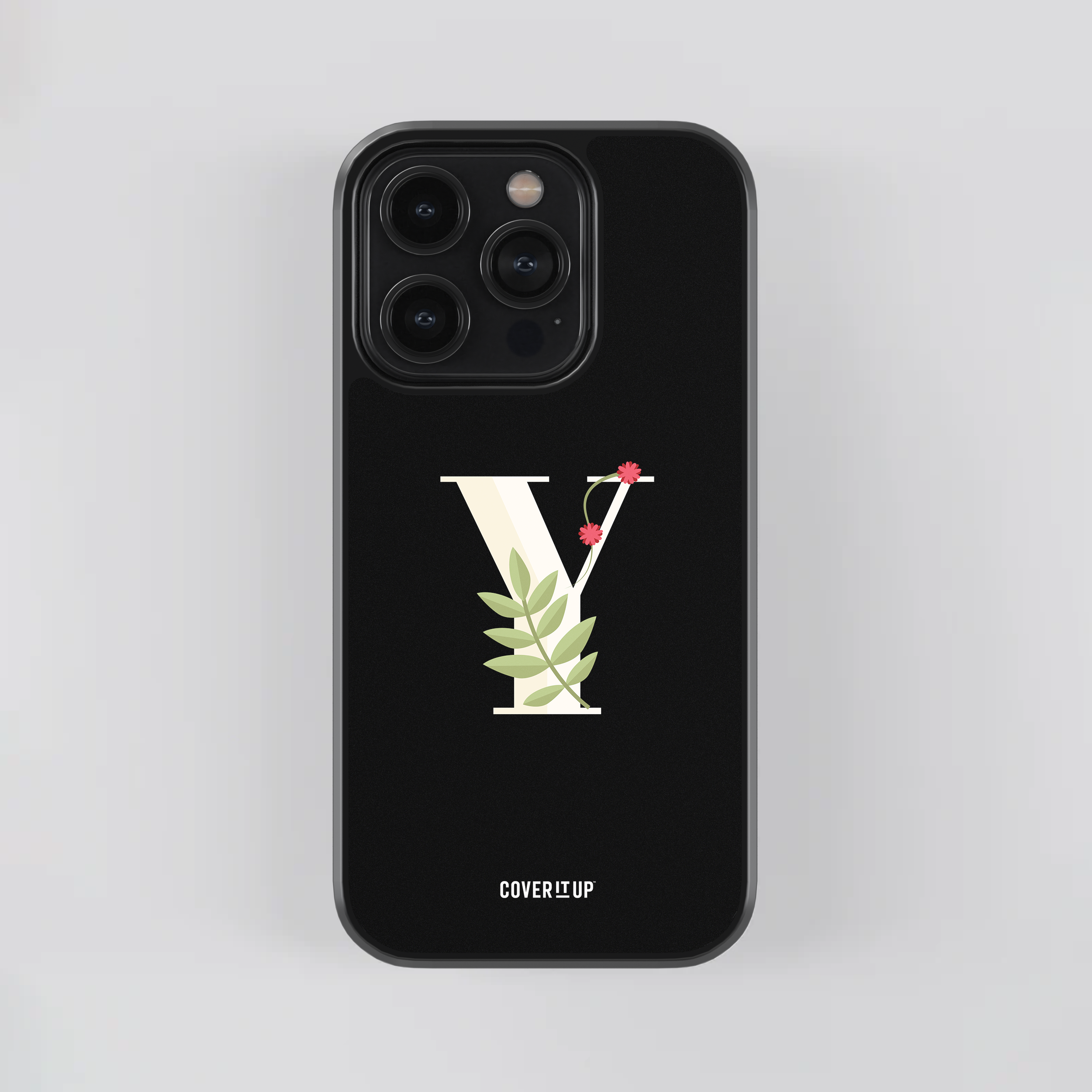 Design Phone Cases Limited Edition Floral Initial Glass Case - view 50