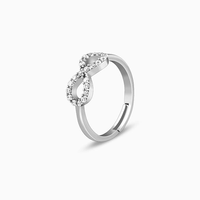 GIVA Jewellery Silver Infinite Grace Ring - view 4