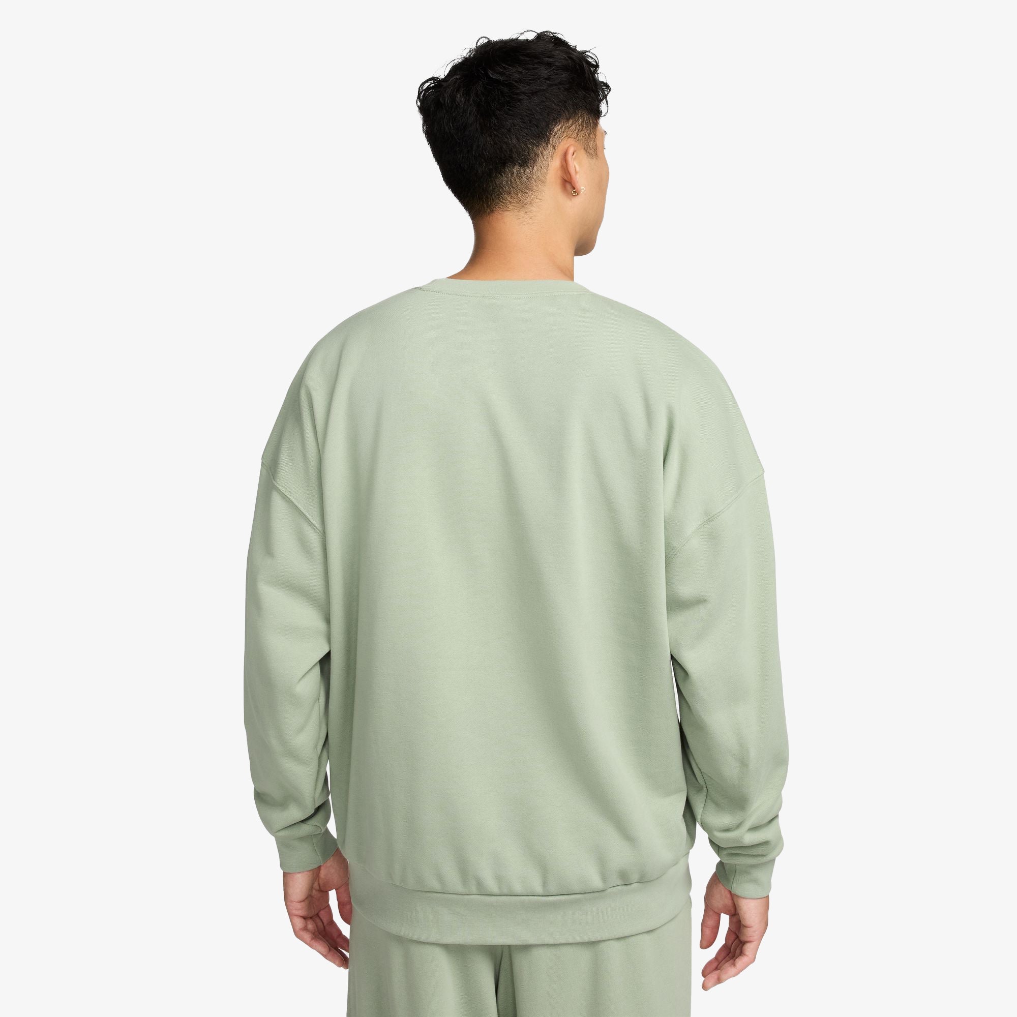 Nike | Club Fleece Oversized French Terry Crew { Jade Horizon/jade Horizon/white - view 2