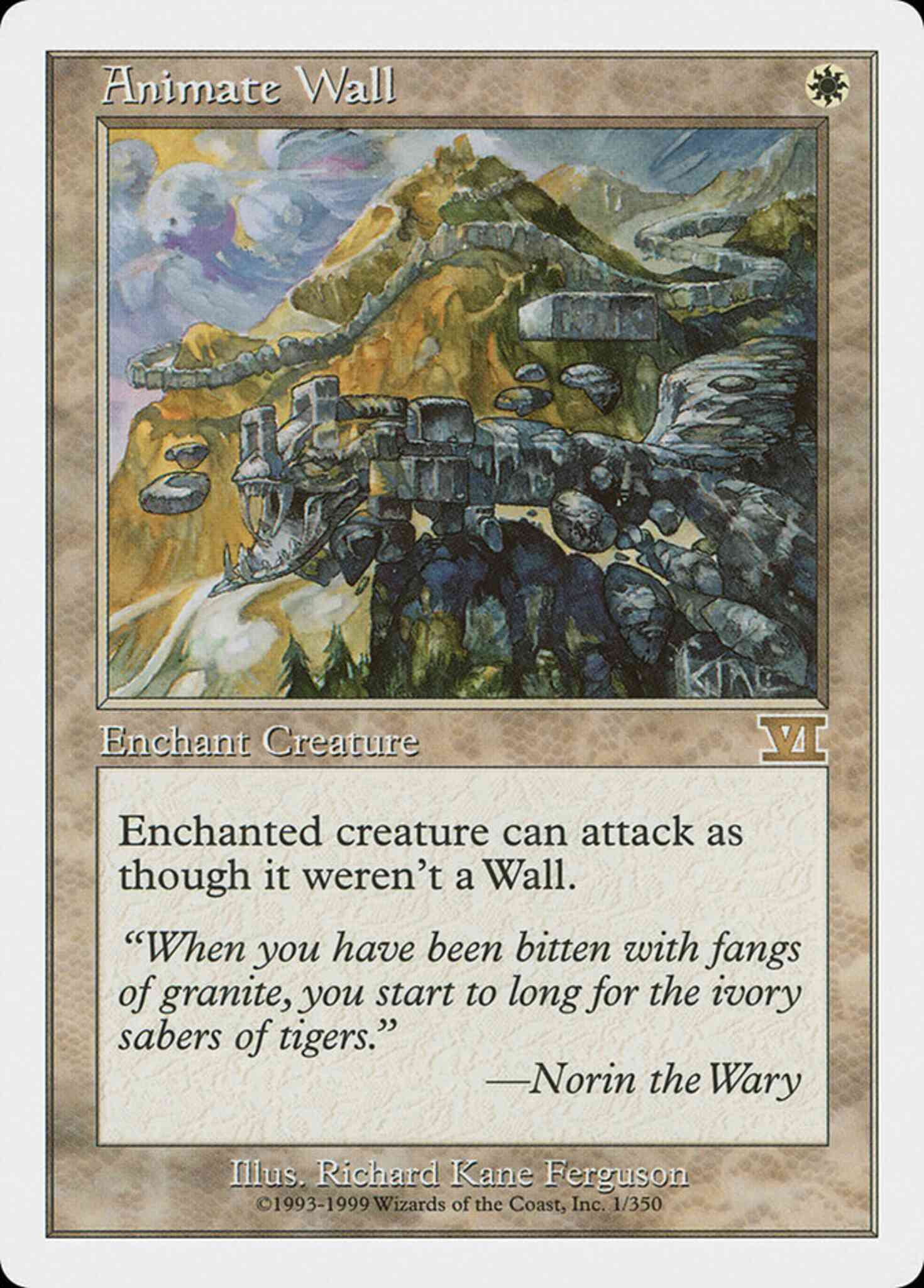 Animate wall 1 – Magic Animate Wall [1] [Classic Sixth Edition] [Non-Foil]