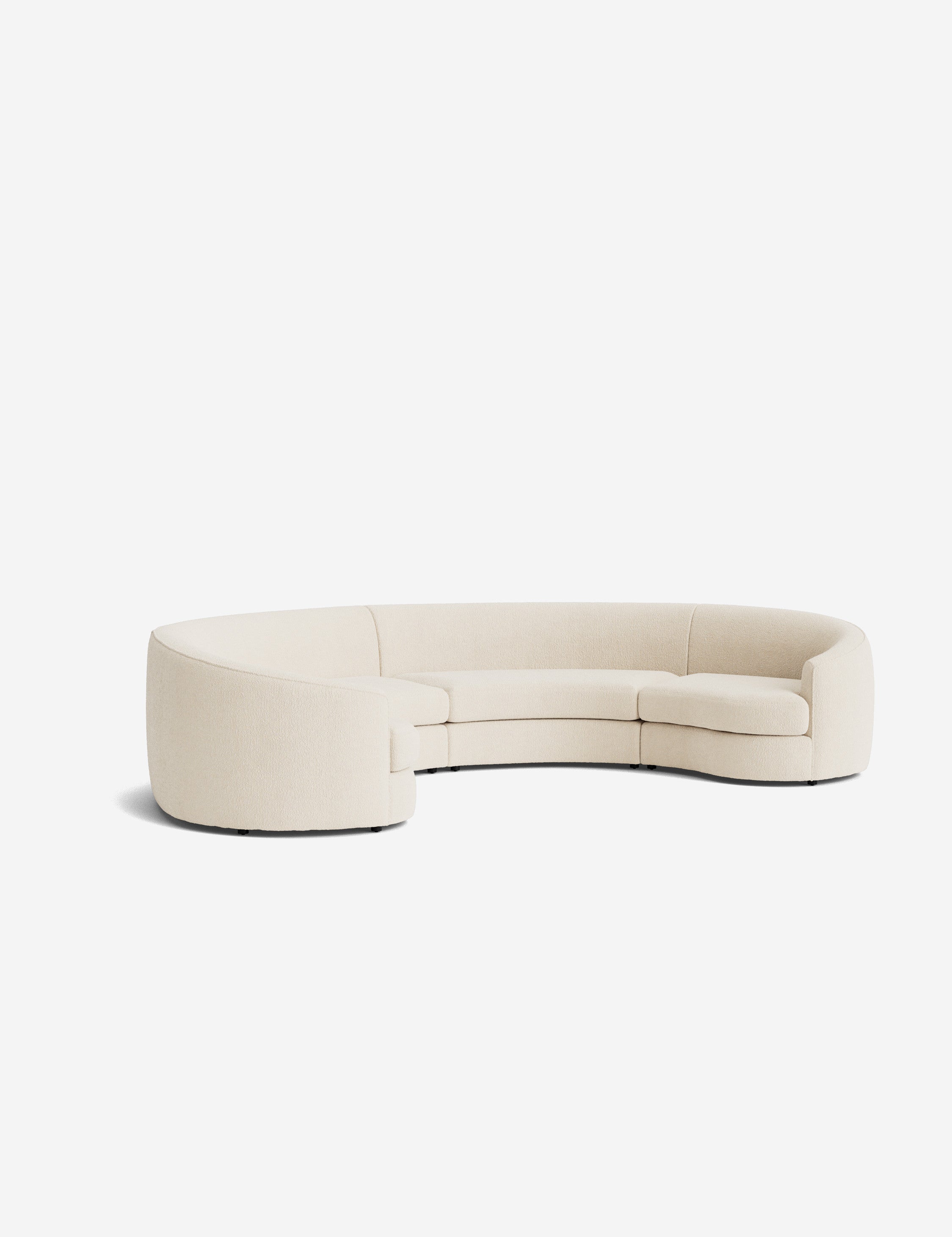 Lulu and Georgia Imada Modular Curved Sectional Sofa - view 56