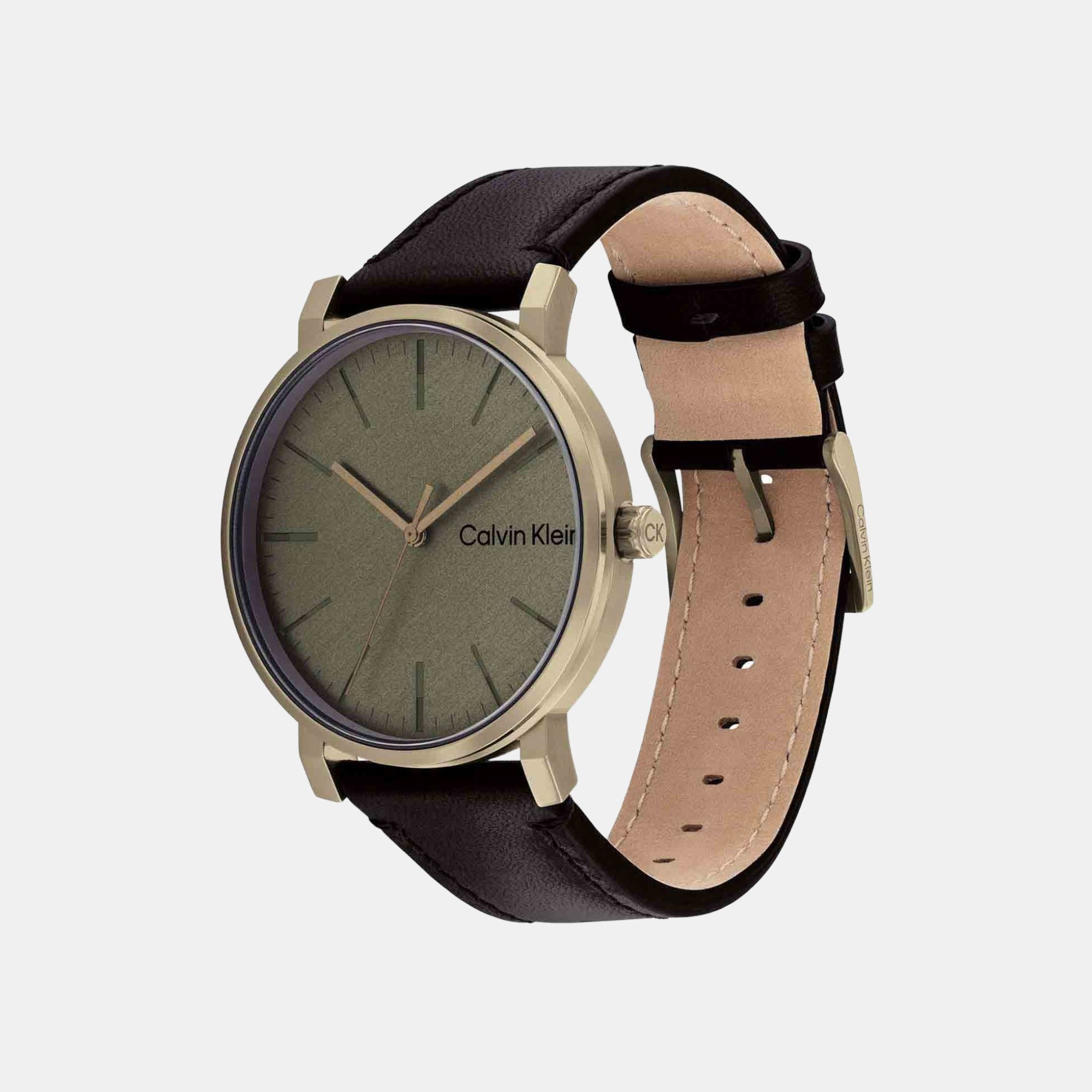 Calvin Klein Ck Slate Men Quartz Grey Dial Analog Leather Watch 25200263 - view 2