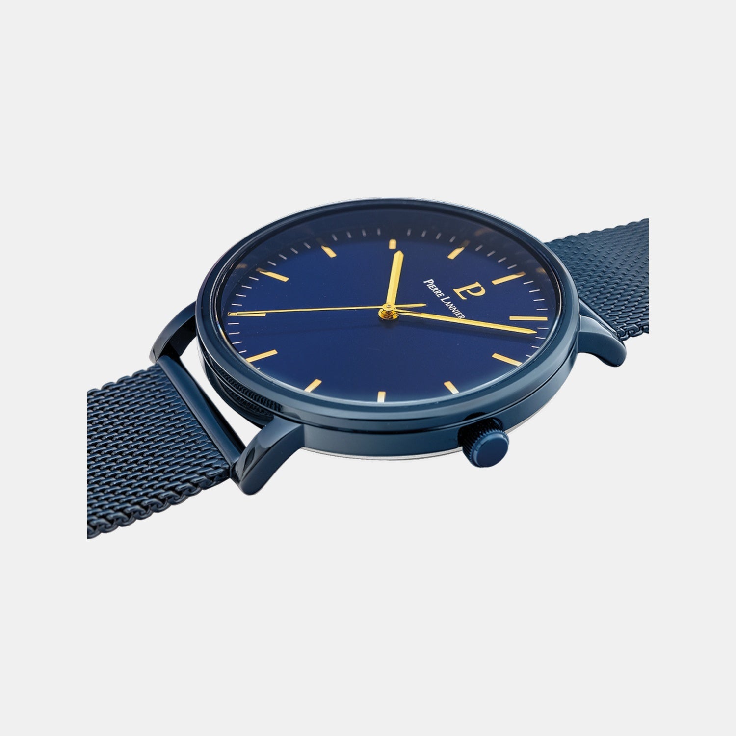 Pierre Lannier Essential Men Quartz Blue Dial Analog Mesh Watch 218F466 - view 3