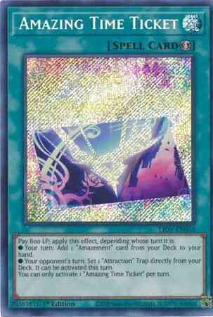 Yu-Gi-Oh! Amazing Time Ticket - LIOV-EN056 - Secret Rare - 1st Edition