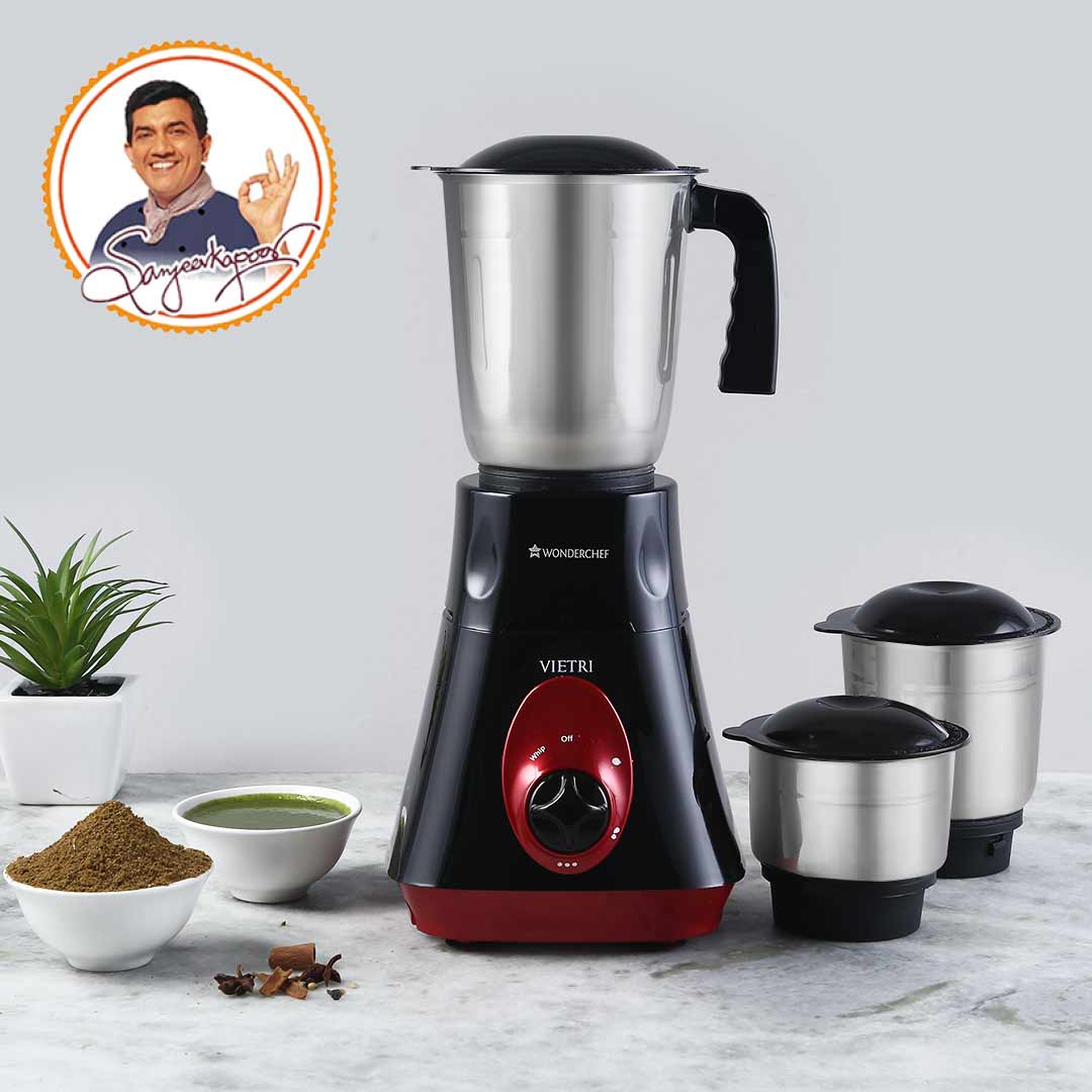 Wonderchef Vietri Mixer Grinder, 550W with 3 Anti-rust Stainless - view 6