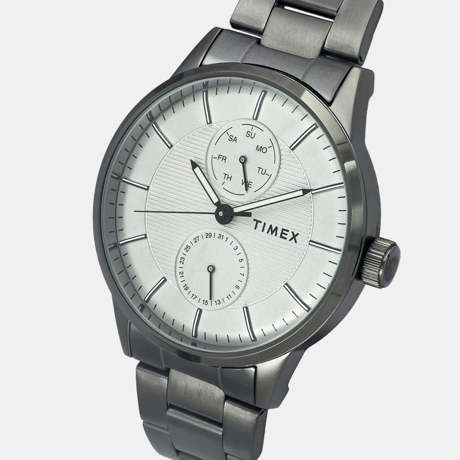 Timex Fashion Men Quartz Grey Dial Chronograph Stainless Steel Watch TWEG19904 - view 2