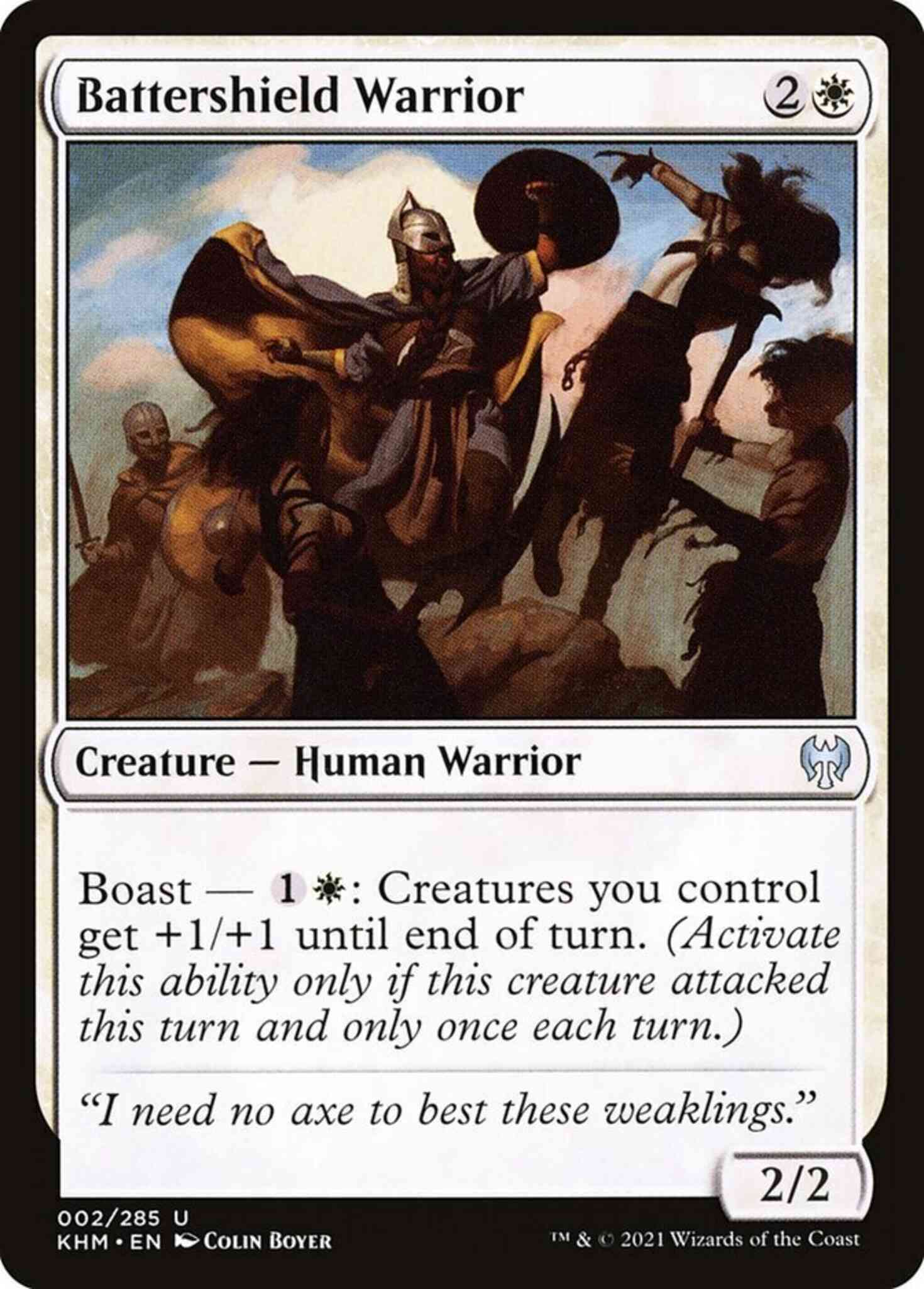 Battershield warrior 2 – Magic Battershield Warrior [2] [Kaldheim] [Non-Foil]