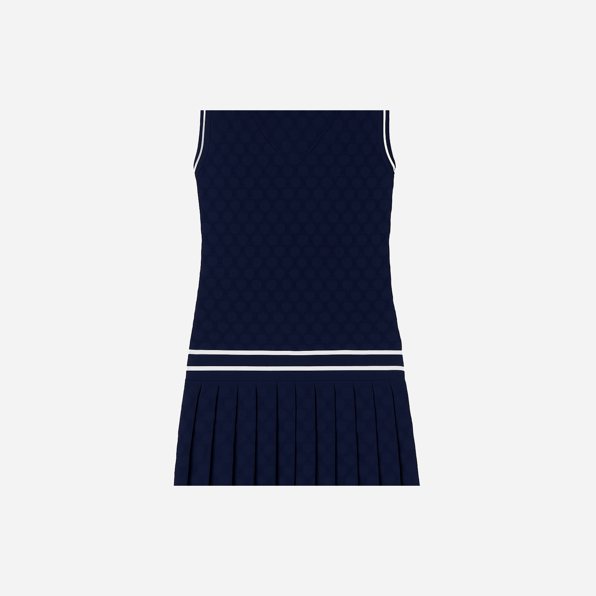 Tory Burch Terry Jacquard Tennis Dress Tory Navy - view 2