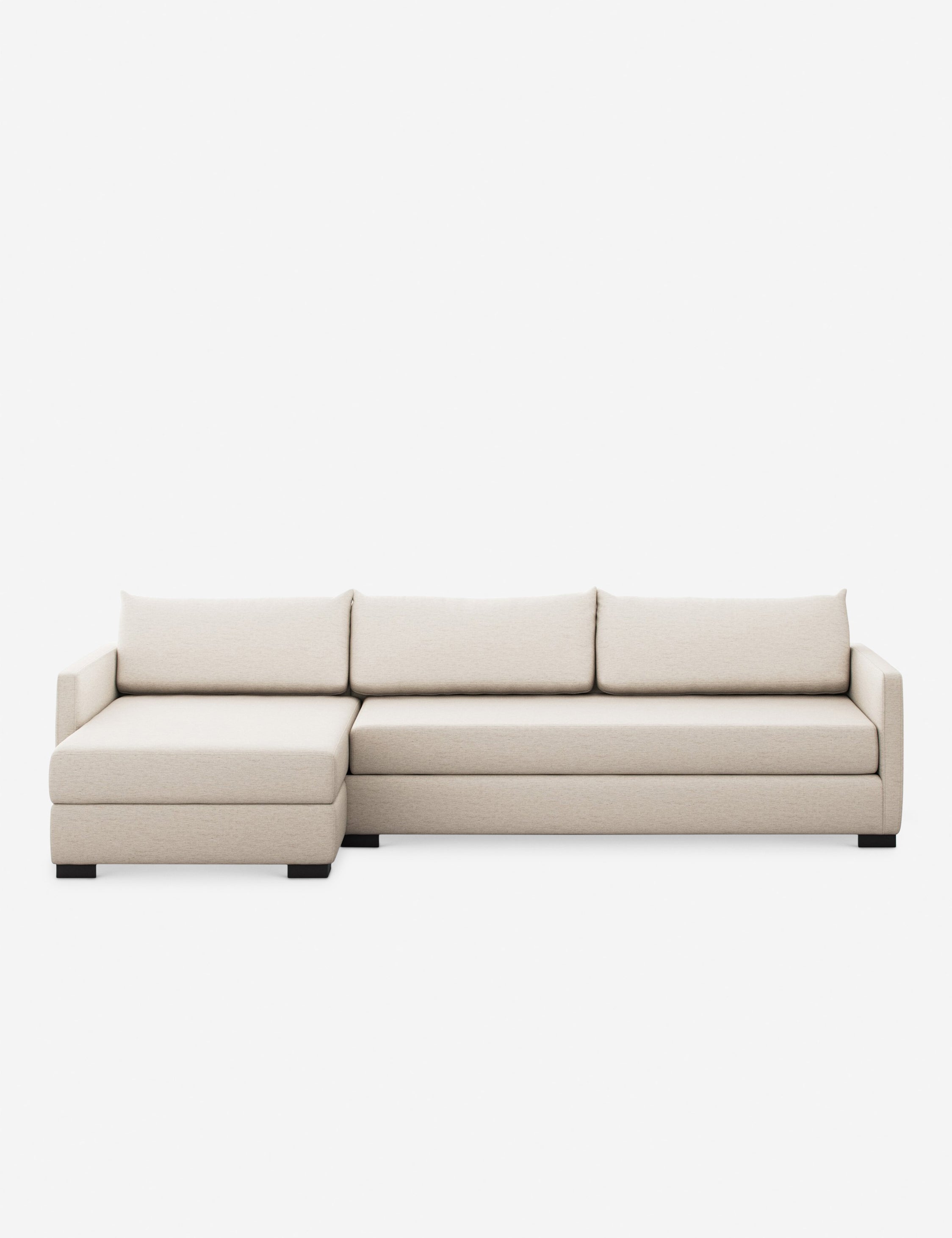 Lulu and Georgia Leodore Modular Storage Chaise Sleeper Sectional Sofa