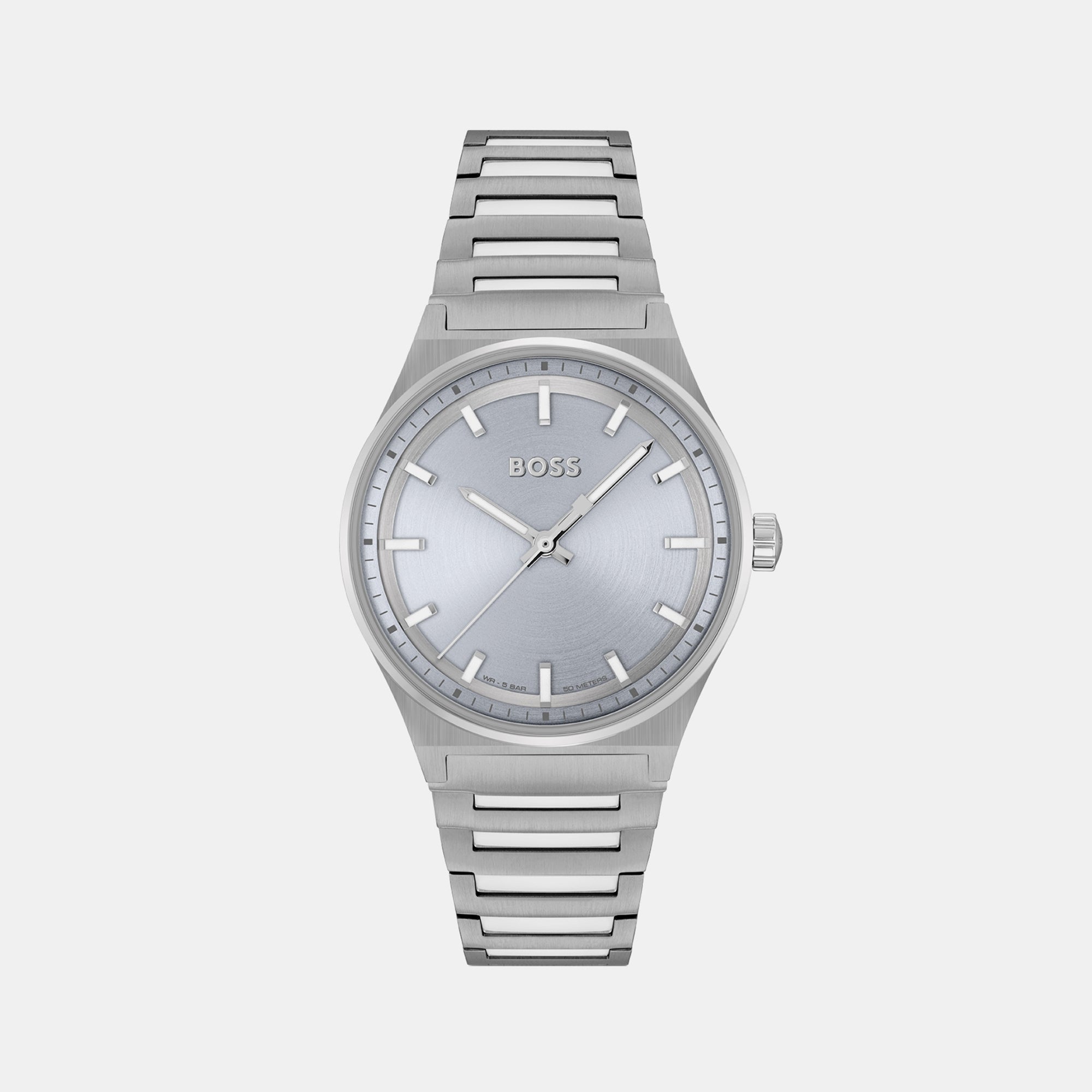 Boss Candor Women Quartz Blue Dial Analog Stainless Steel Watch 1502736