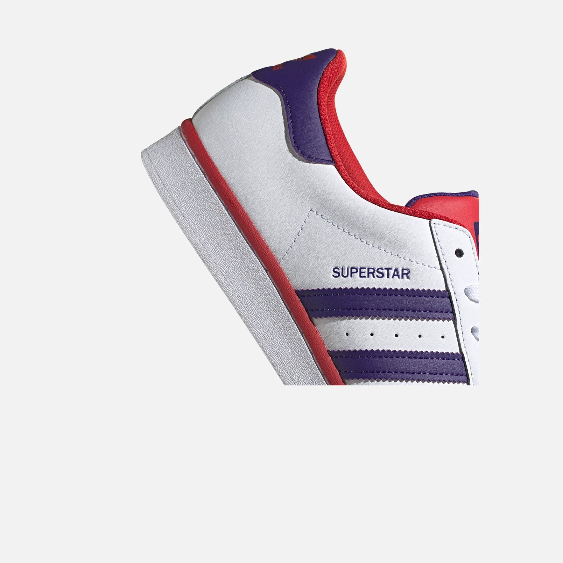 Adidas Originals | SUPERSTAR CLOUD WHITE / PURPLE / SCARLET - view 2