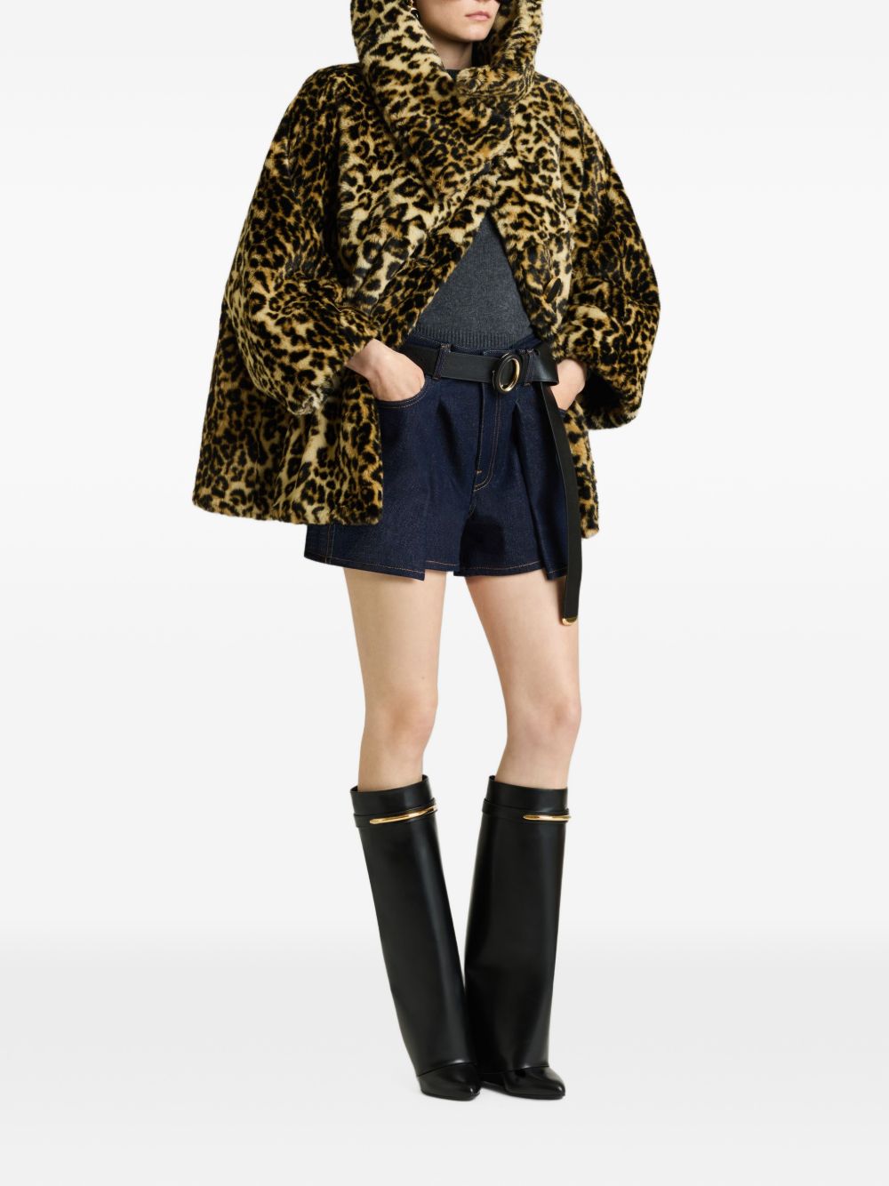 Givenchy Coats LEOPARD PRINT – Outer: Camel hair 100% - view 2