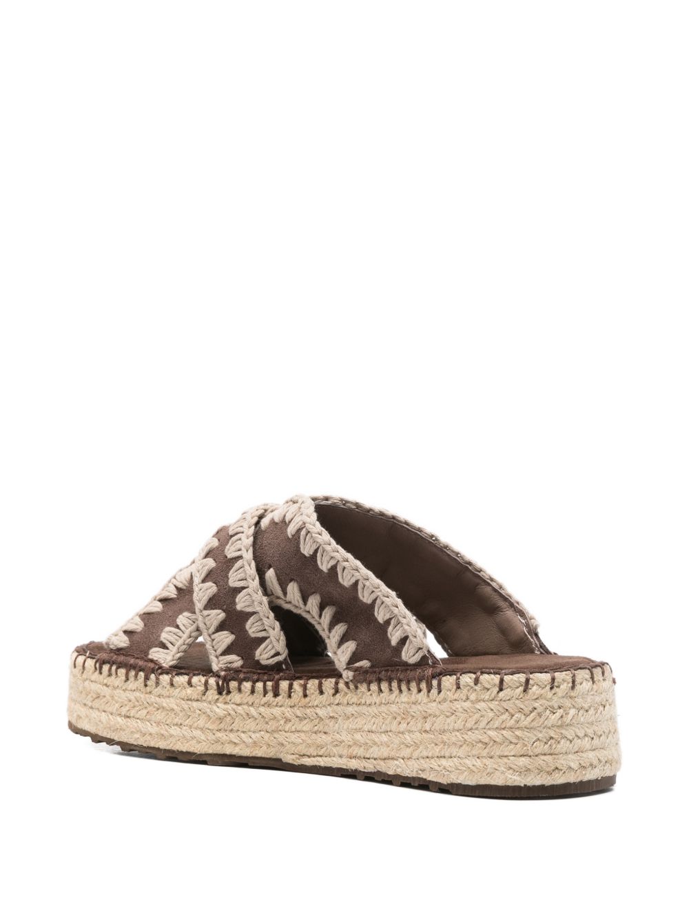 Mou Jute platform sandals – Calf Suede 100 % - view 2