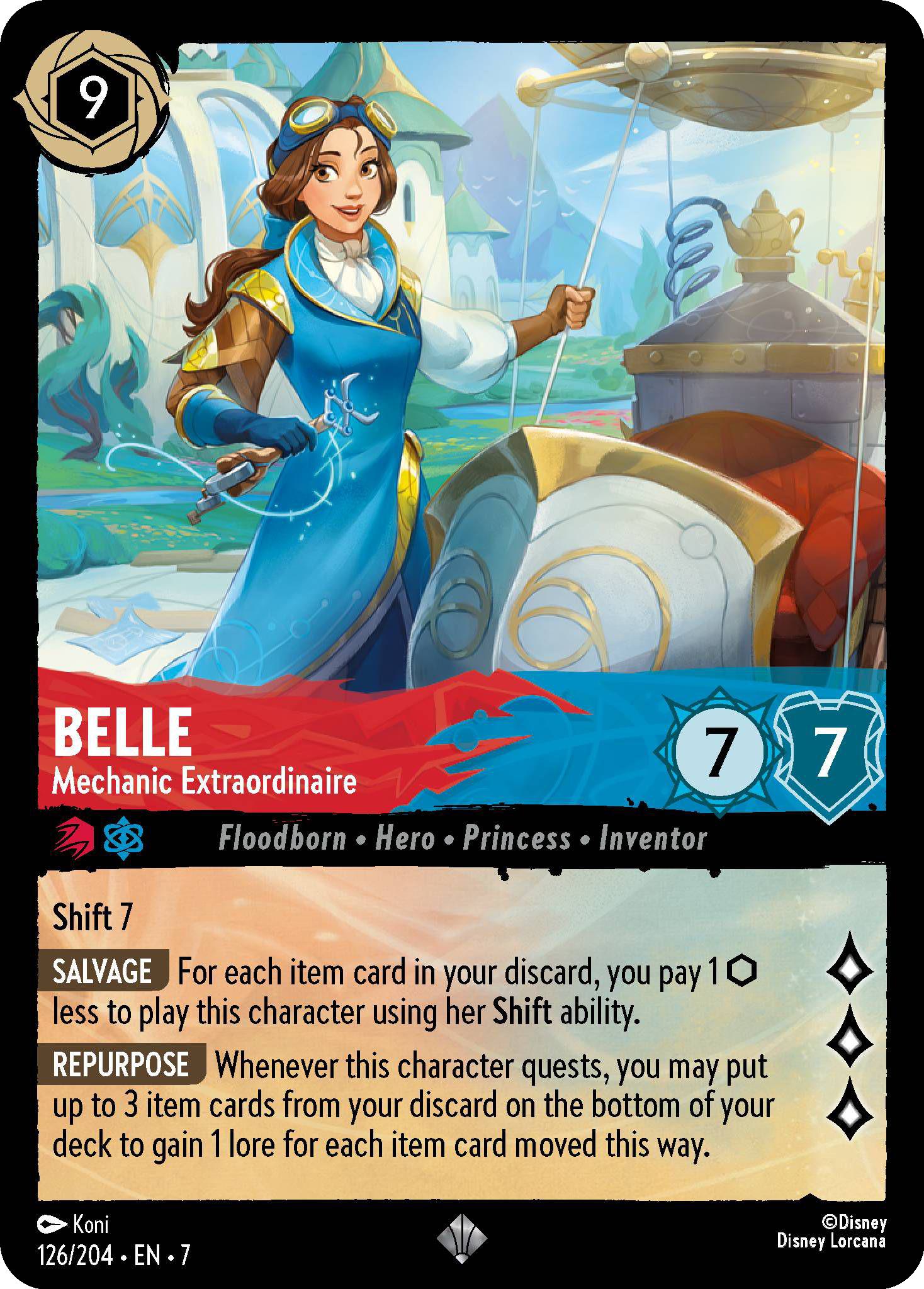 Lorcana Belle - Mechanic Extraordinaire - 126/204 [Archazia's Island] [Non-Foil]
