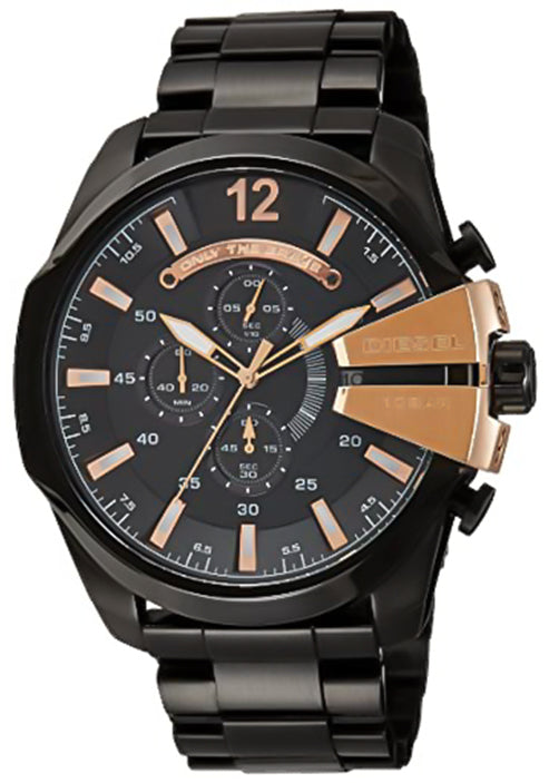 Diesel Mega Chief Black Dial Men 51mm - view 4