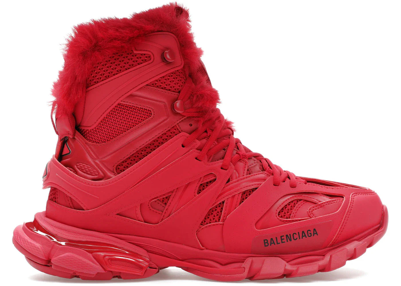 Balenciaga Track Hike Boots Burgundy