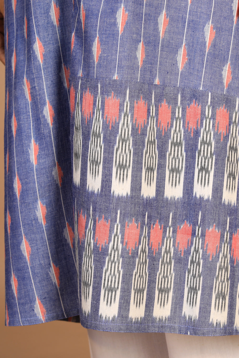 Kalanjali Ethnics Handwoven cotton pochampally Ikat kurti - view 8